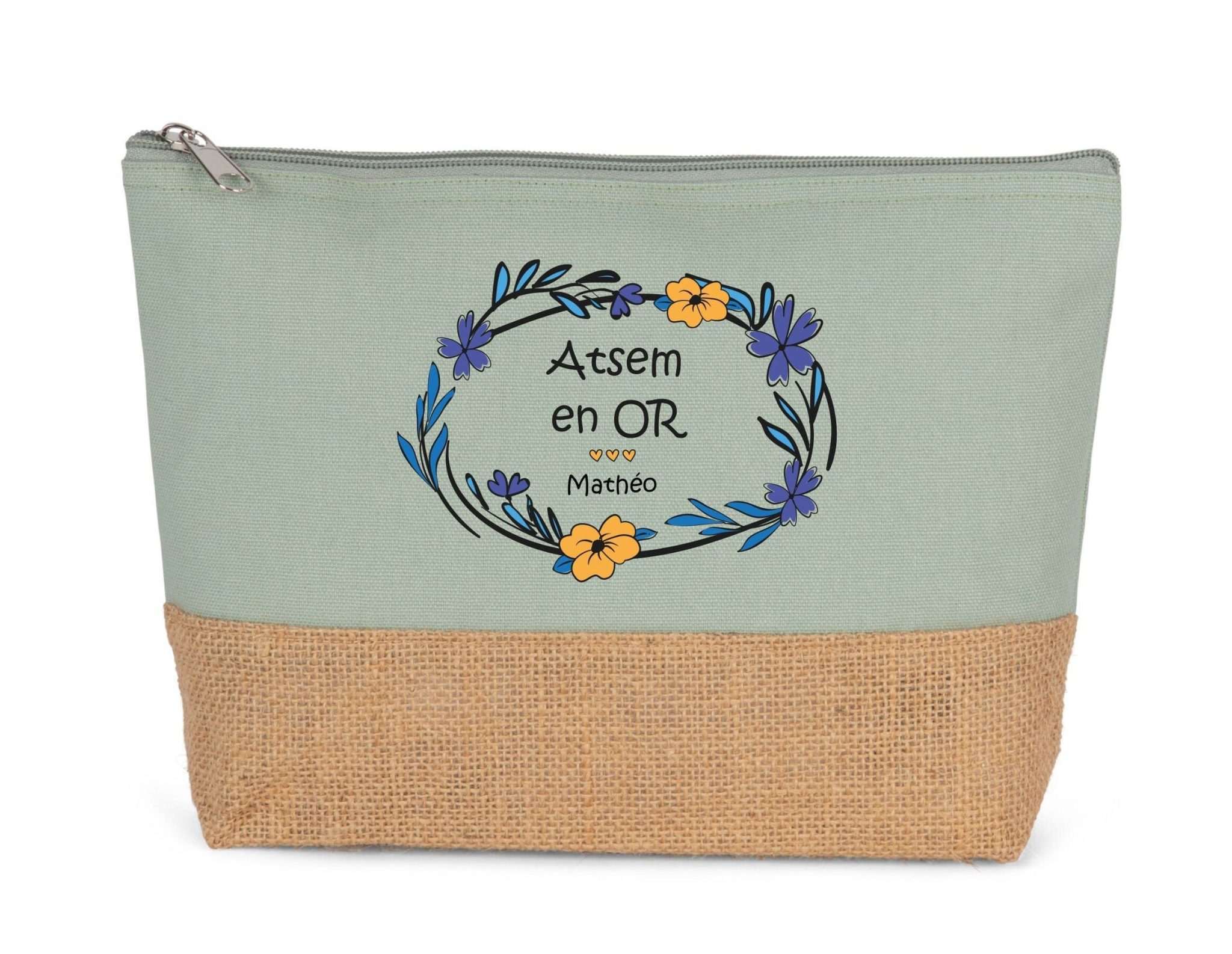 Cadeau Nounou - Grande trousse nounou, cadeau fin d'année. Cadeau personnalisé maîtresse/ Nounou /Atsem. — cadeau atsem
