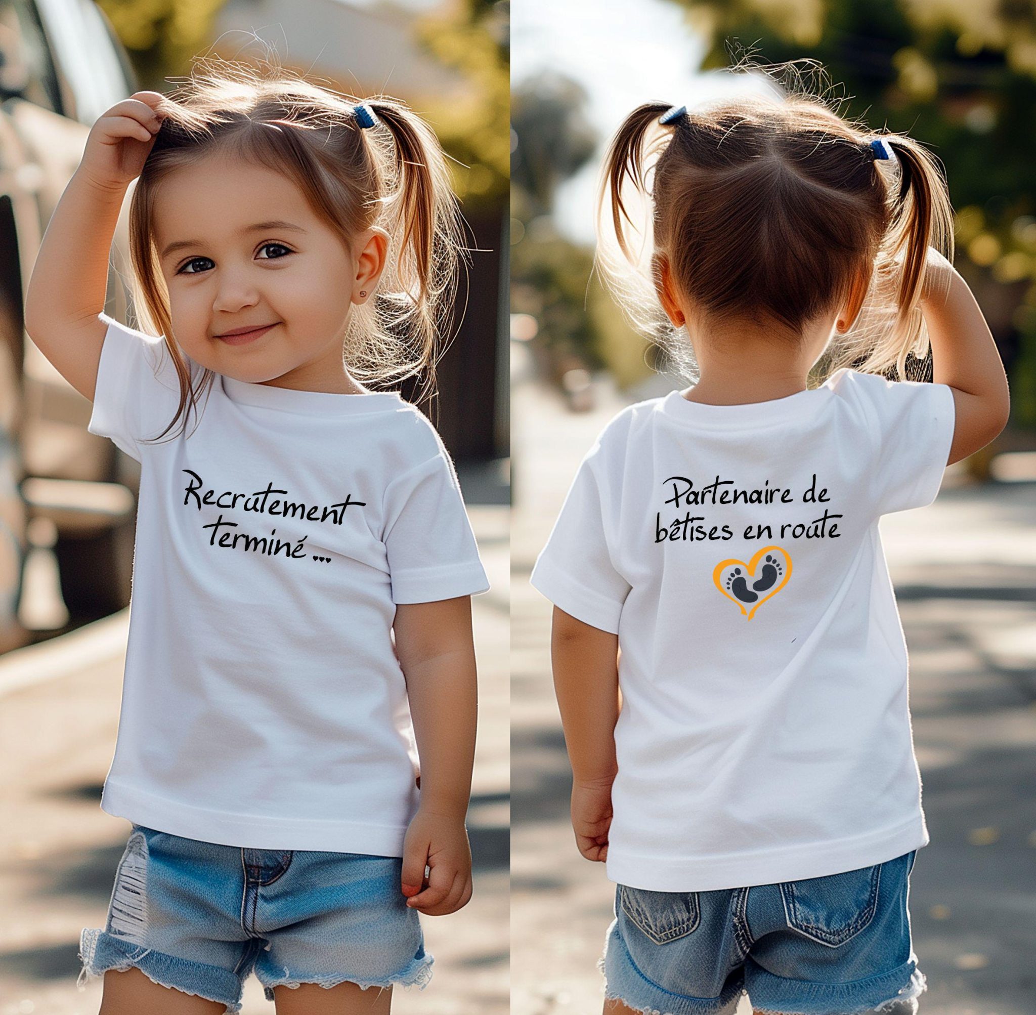 Sweat annonce 2eme grossesse, sweat-shirt enfant future grande sœur, sweat-shirt enfant futur grand frère, pull enfant annonce arrivée bébé — tshirt annonce grossesse