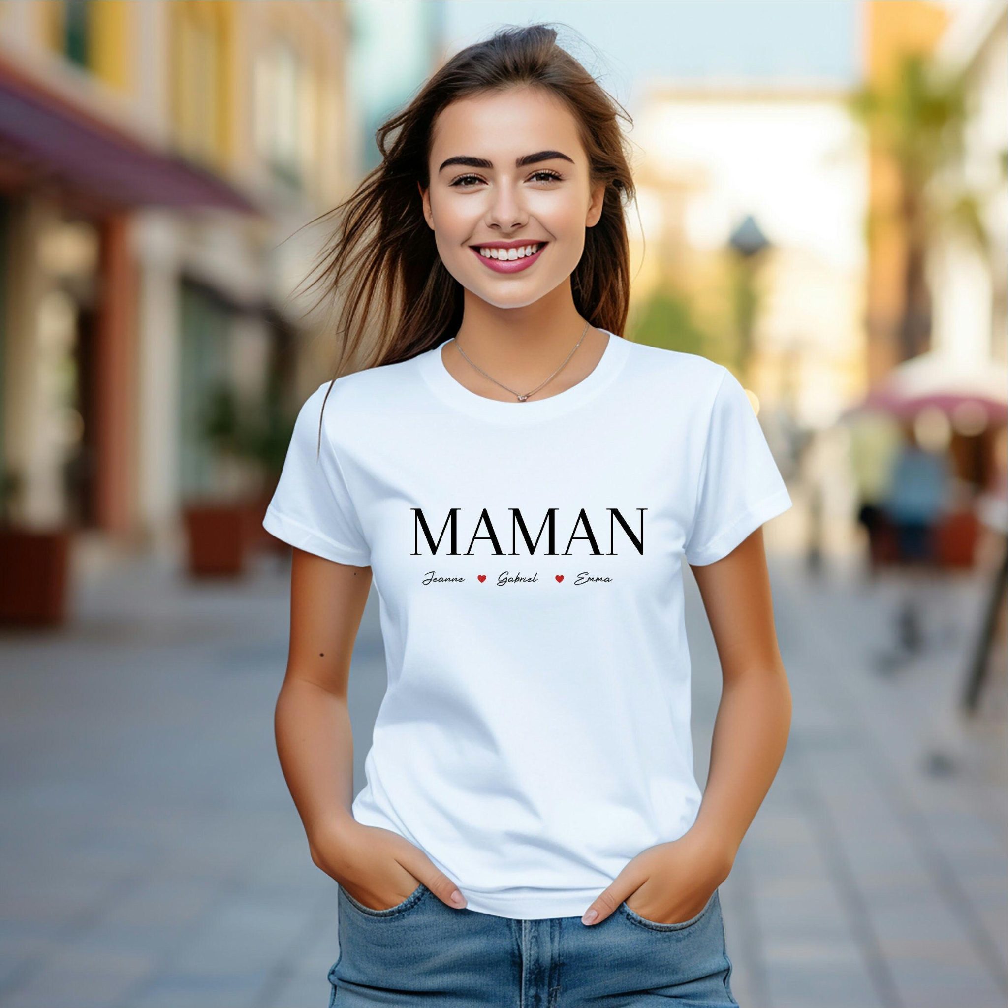 T-shirt à personnaliser, cadeau maman, Anniversaire maman - Fête des mères. — t-shirt fête maman