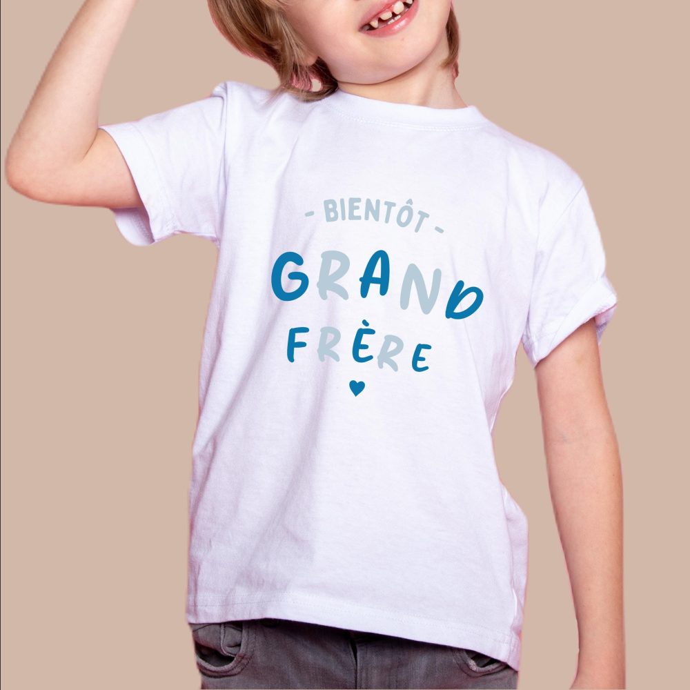T-shirt bientôt grand frère, annonce de grossesse t shirt futur grand frère