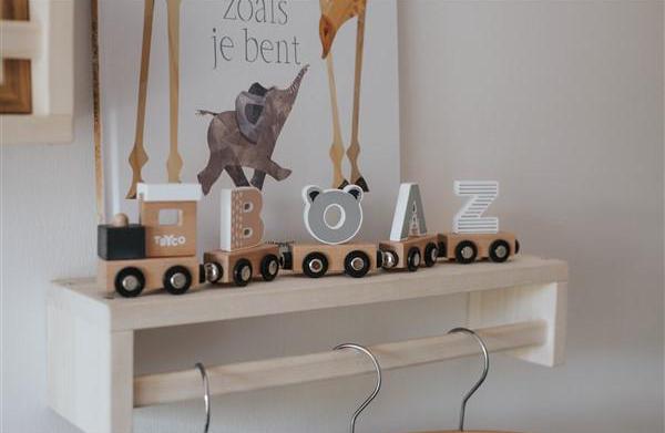 Petit train lettres personnalisable prénom enfant - jouet bois nom train, idée cadeau anniversaire personnalisé enfant, cadeau noël enfant — petit train personnalisable