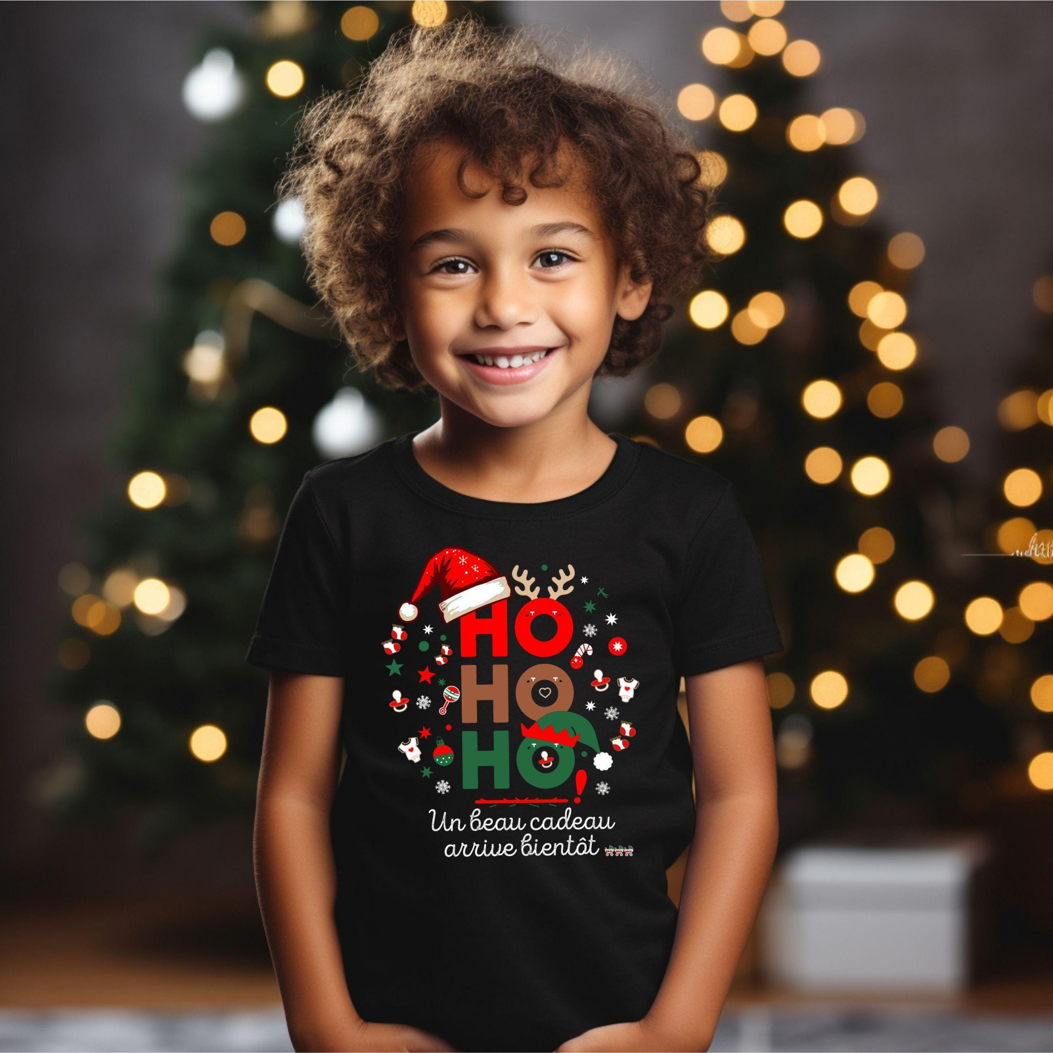 Tee-shirt annonce grossesse, future grande sœur, futur grand frère, idée annonce grossesse Noël — tshirt annonce grossesse