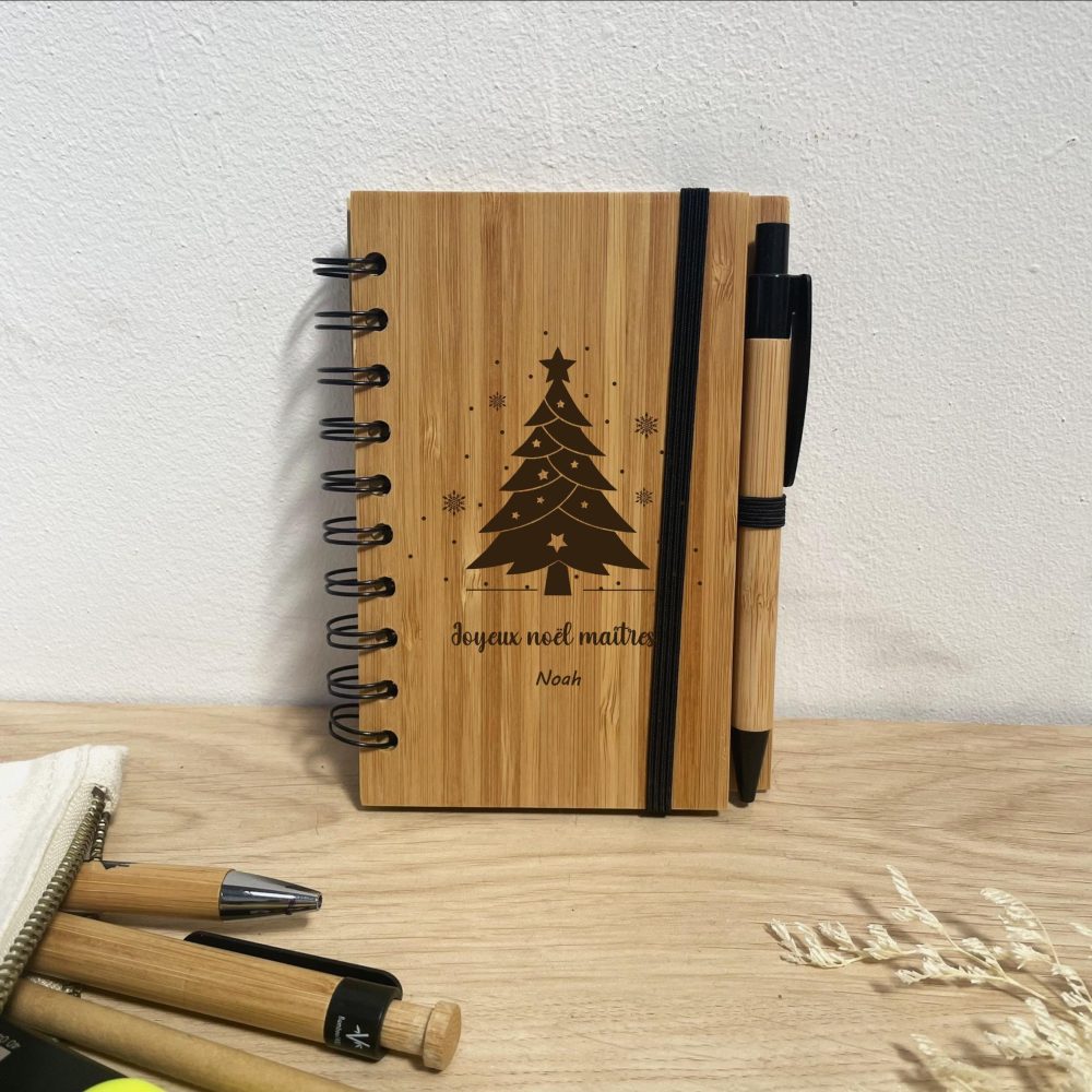 cadeau maîtresse fin d'année personnalisé carnet - cadeau ATSEM, cadeau maître, cadeau enseignante, cadeau professeur, carnet maîtresse