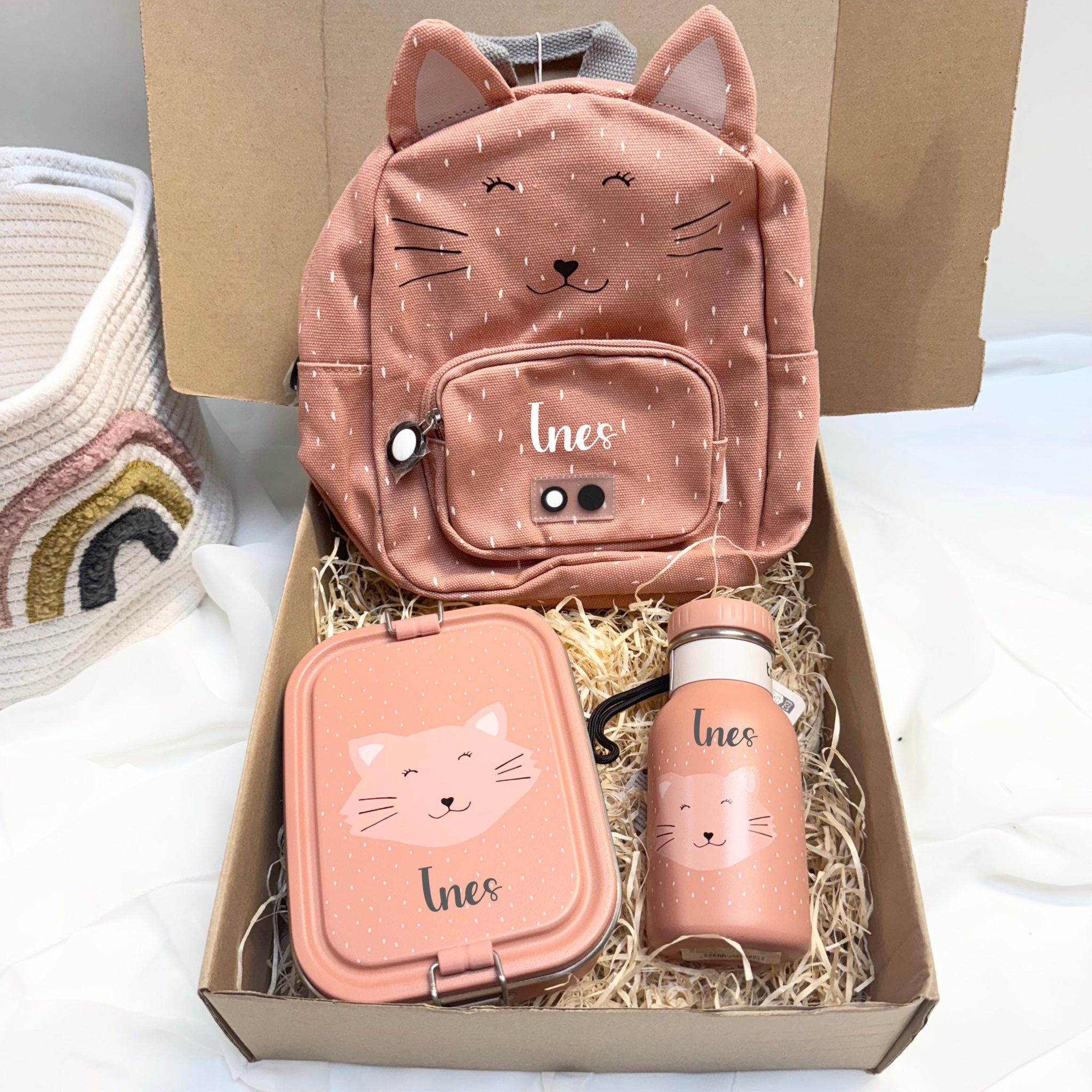 Coffret repas personnalisé - Coffret gouter école, Coffret repas enfant, Kit repas enfant, Gouter enfant, Cadeau enfant personnalisé