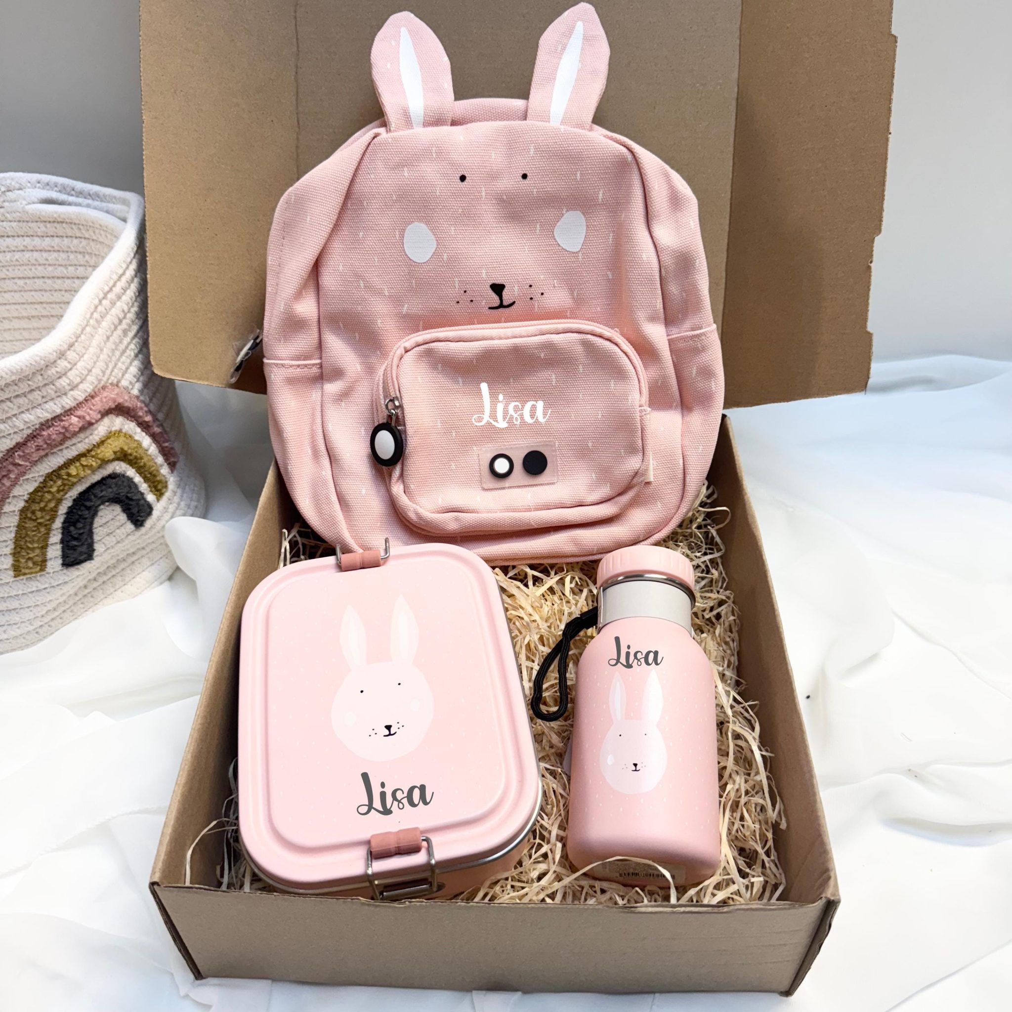 Coffret repas personnalisé - Coffret gouter école, Coffret repas enfant, Kit repas enfant, Gouter enfant, Cadeau enfant personnalisé — Coffret repas personnalisé