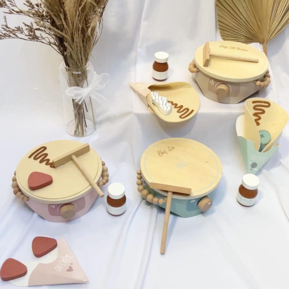Jouet enfant Crêpière Personnalisée "Chef(fe)" - jouet enfant personnalisé, jouet cuisine, anniversaire enfant personnalisé, noël enfant