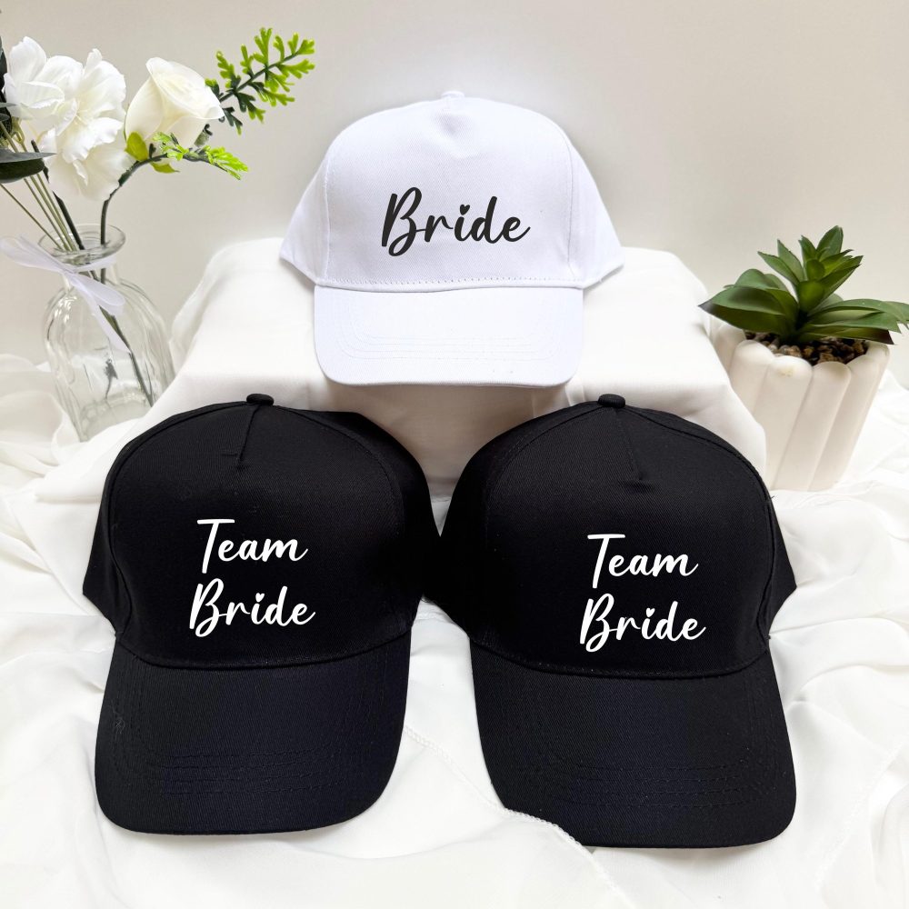 Casquette EVJF Personnalisée - Bride / Team bride, Cadeau evjf, Cadeau mariage, Casquette personnalisé mariée, bachelorette party