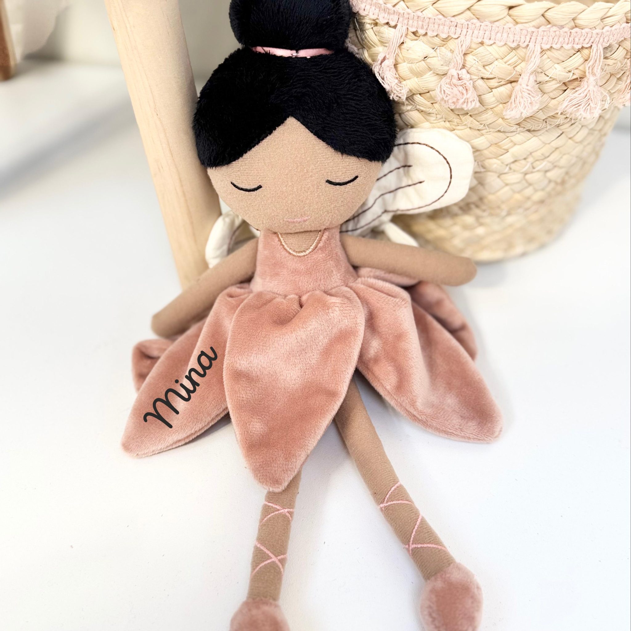 Peluche personnalisée, enfant poupée enfant prénom, Peluche fille personnalisée, cadeau enfant cadeau bébé prénom, cadeau naissance garçon — Cadeau personnalisé enfant