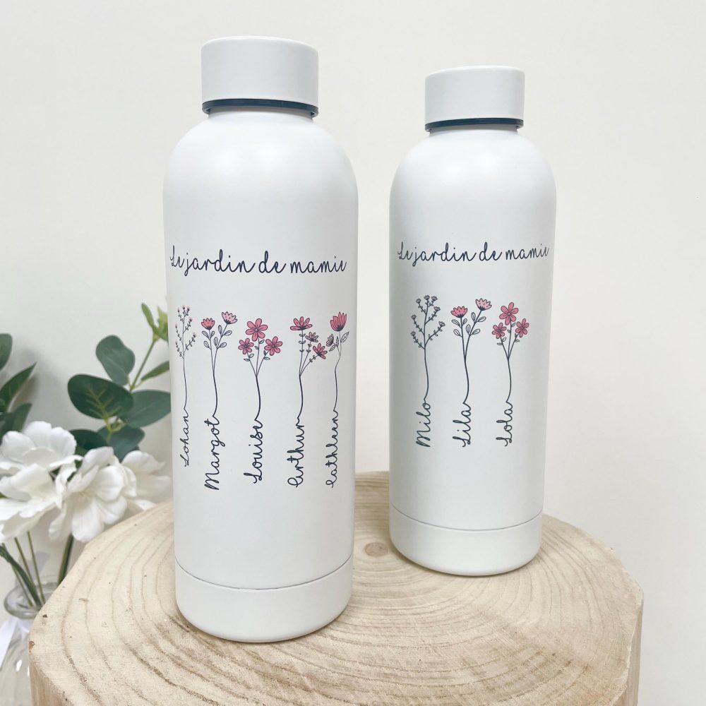 Cadeau mamie personnalisé : Gourde mamie personnalisé, Cadeau maman anniversaire, Gourde personnalisé, Fête des grand mères, Fête des mères