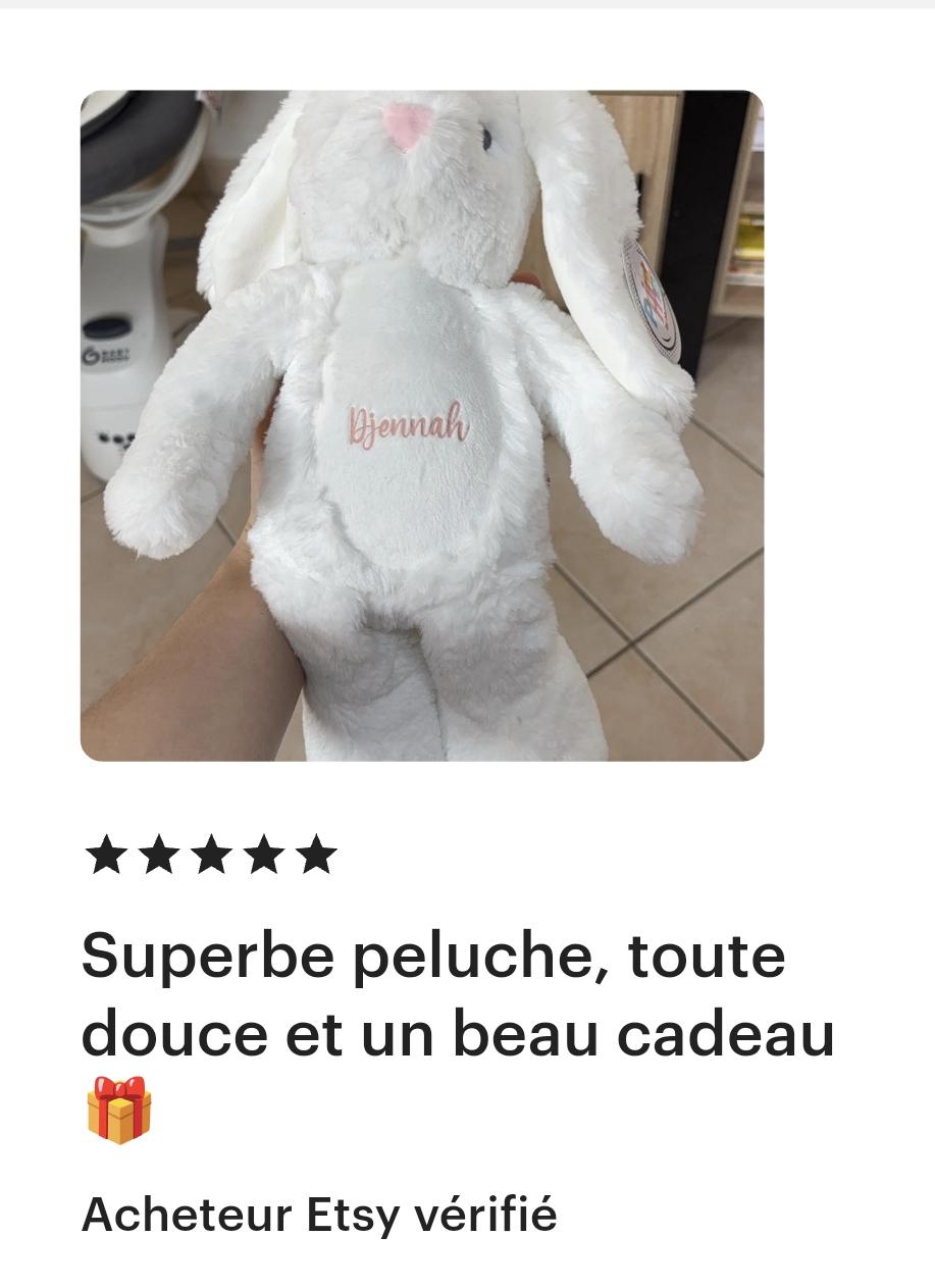 Peluche enfant personnalisé prénom - peluche personnalisé bébé, doudou enfant, cadeau de naissance, cadeau anniversaire enfant, cadeau 1 an — peluche enfant