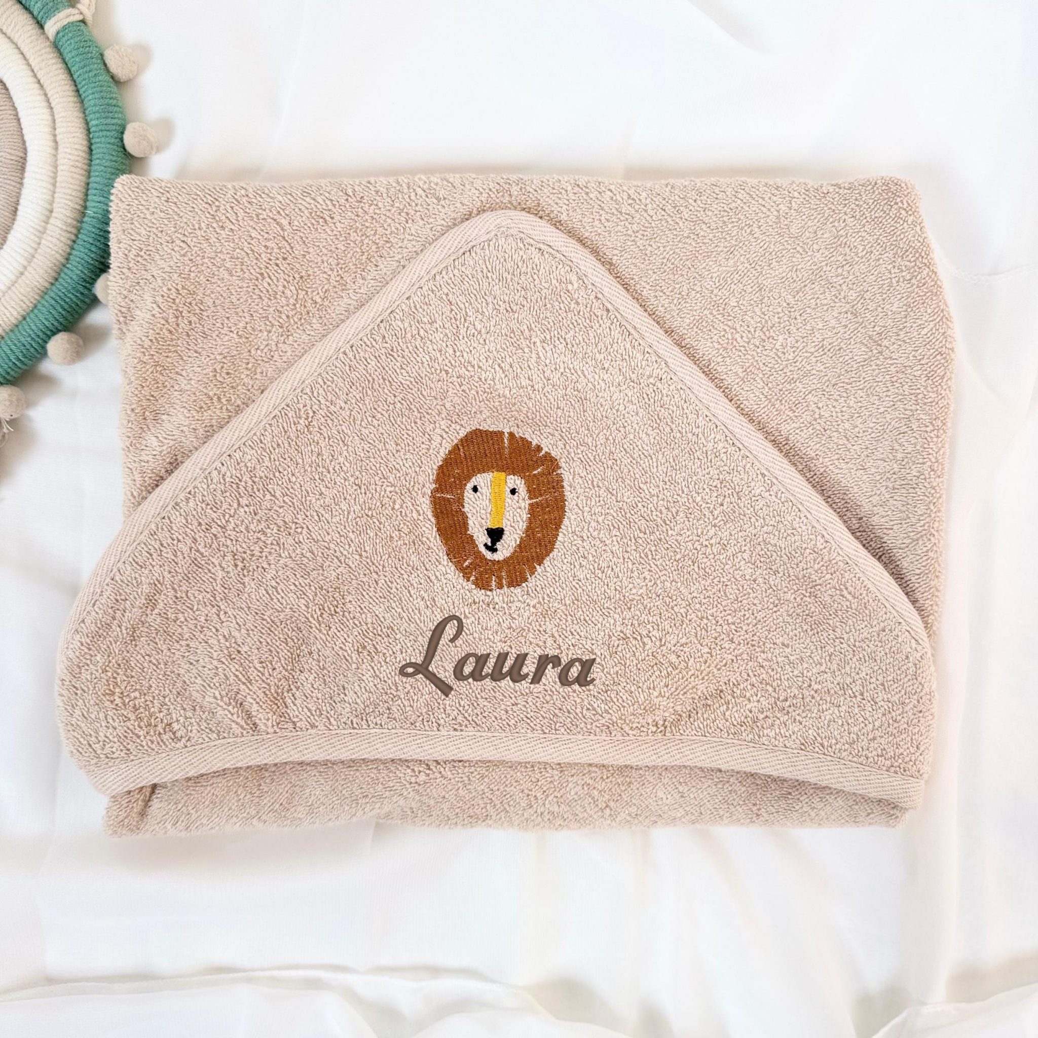 Cape de Bain bébé brodée Personnalisée – Cadeau enfant, serviette de bain, anniversaire cadeau personnalisé, sortie de bain — anniversaire bébé
