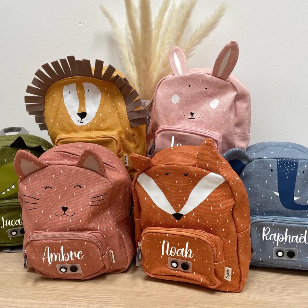 Sac à Dos Personnalisé Enfant Animaux - sac école prénom, sac à dos enfant personnalisé, rentrée scolaire enfant