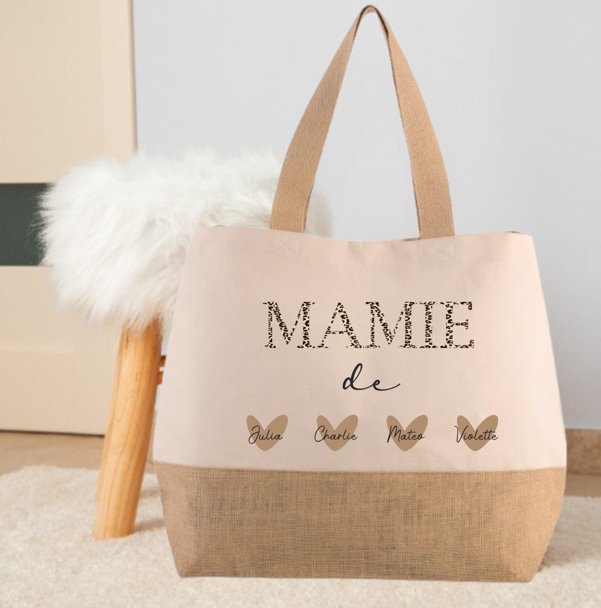 Sac personnalisé Maitresse, cadeau Maitresse, anniversaire Maitresse, cadeau de noël, sac pour Maitresse, existe en mamie marraine nounou... — maitresse