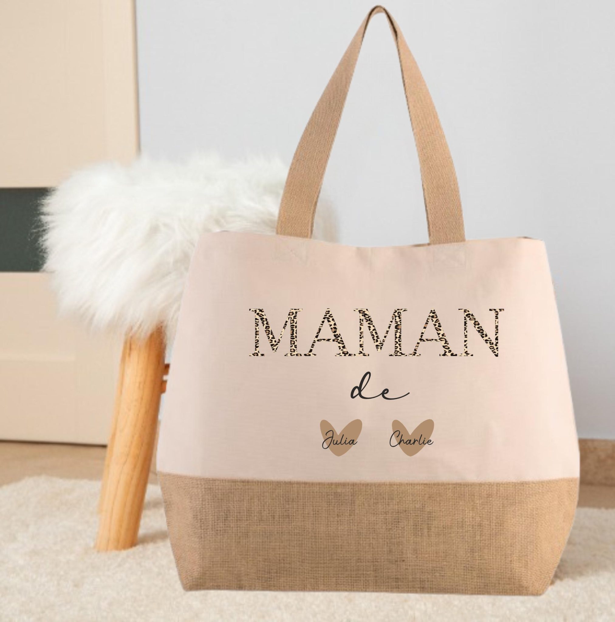 Sac personnalisé Maitresse, cadeau Maitresse, anniversaire Maitresse, cadeau de noël, sac pour Maitresse, existe en mamie marraine nounou... — cadeau fête des mères