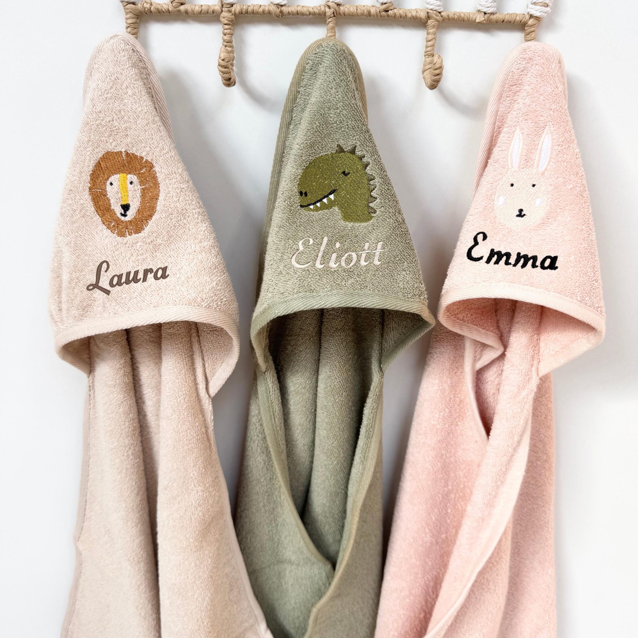 Cape de Bain bébé brodée Personnalisée – Cadeau enfant, serviette de bain, anniversaire cadeau personnalisé, sortie de bain