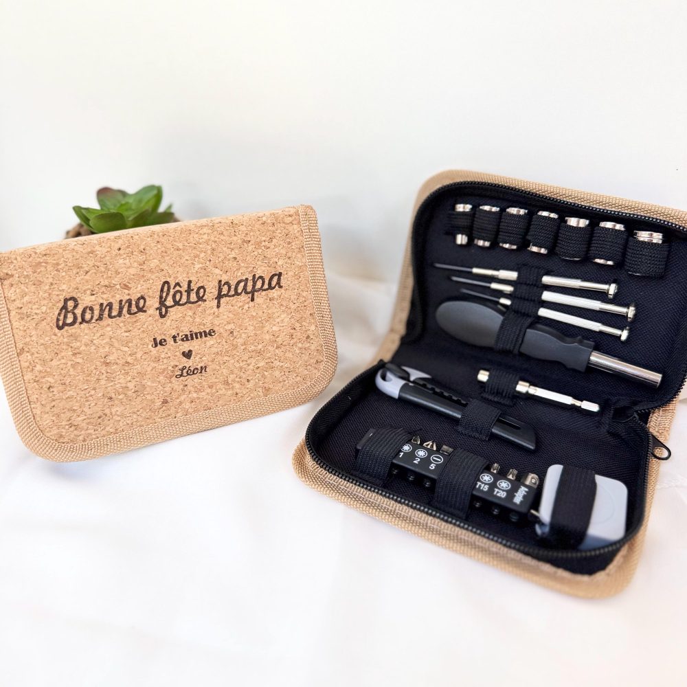 Trousse outils papa - Cadeau personnalisé, fête des pères, anniversaire papa , cadeau papa , noël papa , existe pour papy ou autre