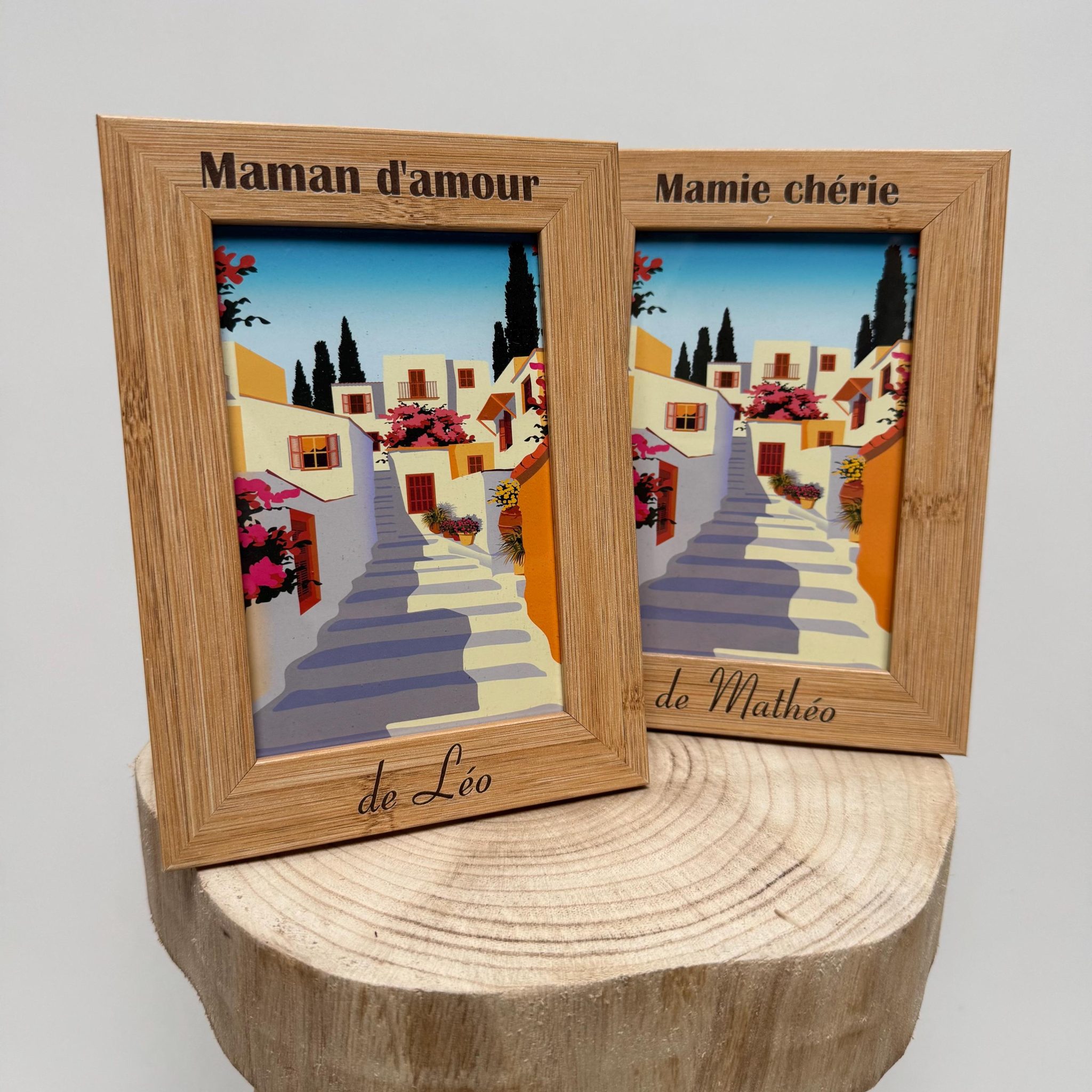 Cadre photo personnalisé Mamie chérie, cadeau mamie, papa chéri,fête des mères- idée cadeau personnalisé mamie anniversaire mamie noël mamie