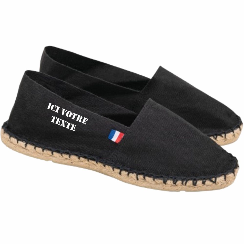 Cadeau personnalisé - Espadrille Française - Espadrille mixte - Cadeau homme ou femme, fête des mères, fêtes des pères, anniversaire