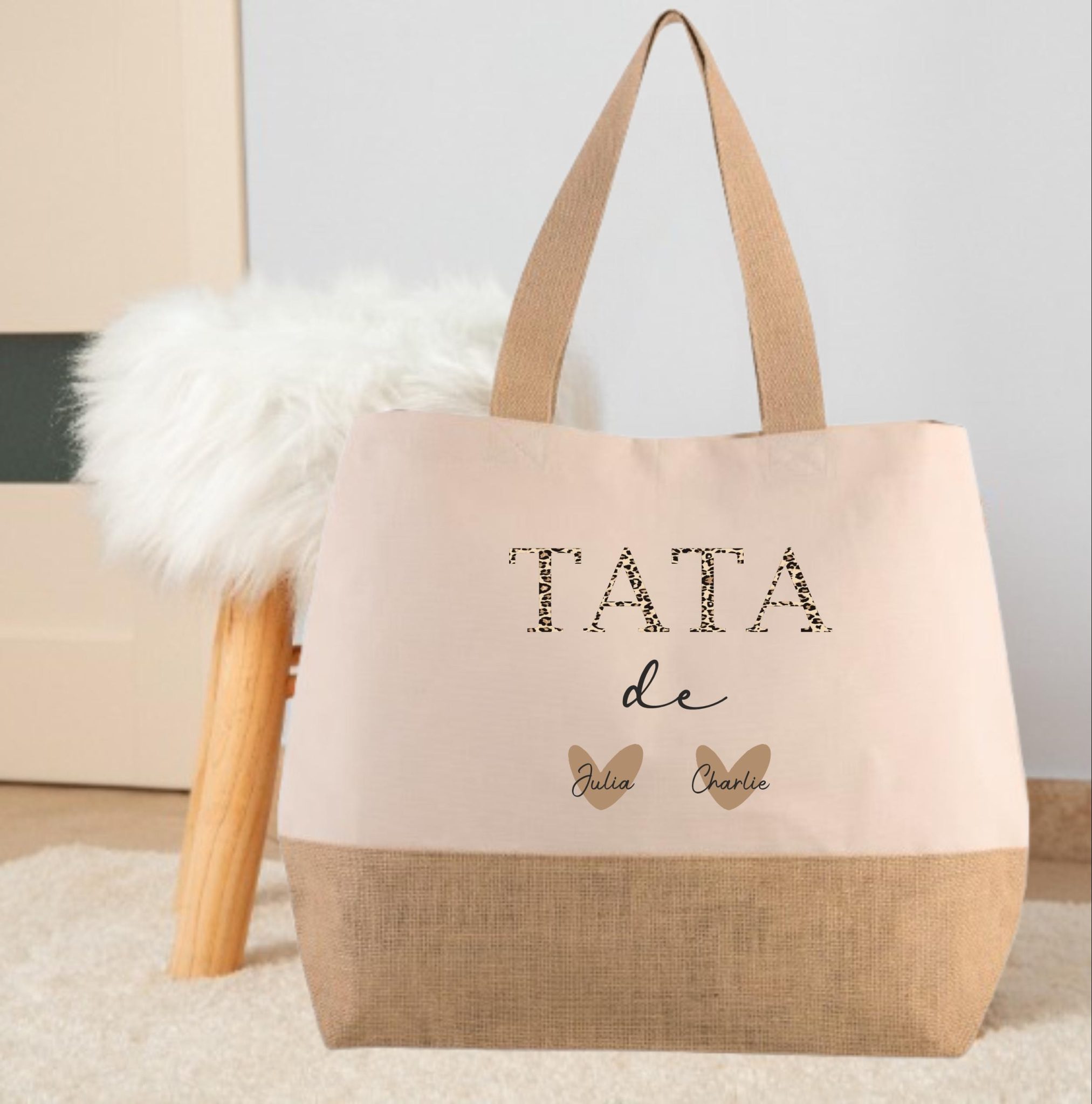 Sac personnalisé Maitresse, cadeau Maitresse, anniversaire Maitresse, cadeau de noël, sac pour Maitresse, existe en mamie marraine nounou... — Nounou