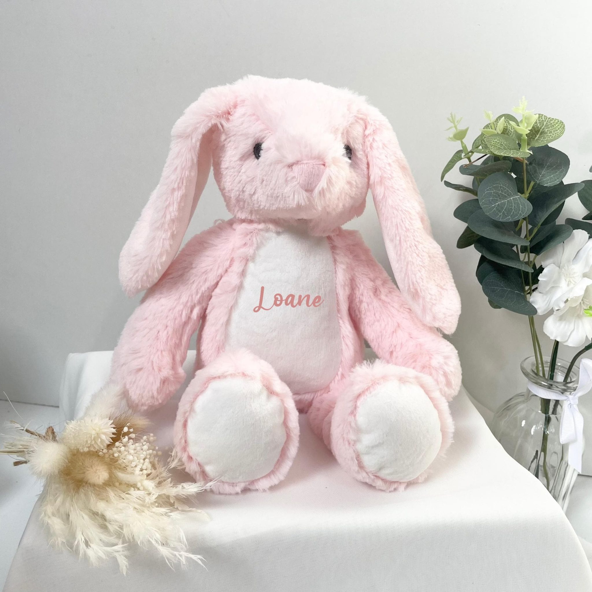 Peluche enfant personnalisé prénom - peluche personnalisé bébé, doudou enfant, cadeau de naissance, cadeau anniversaire enfant, cadeau 1 an — Doudou pour bébé