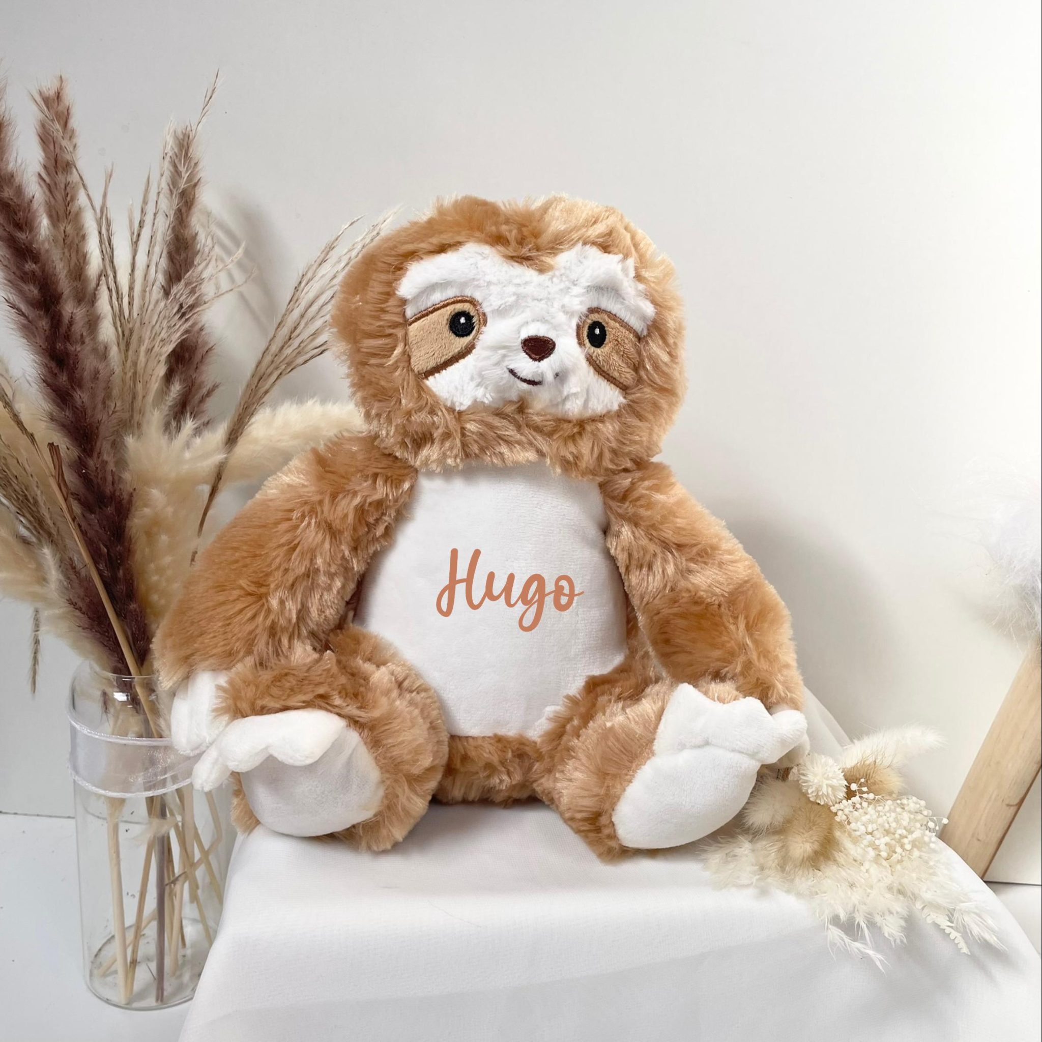 Peluche enfant personnalisé prénom - peluche personnalisé bébé, doudou enfant, cadeau de naissance, cadeau anniversaire enfant, cadeau 1 an — peluche bébé personnalisé