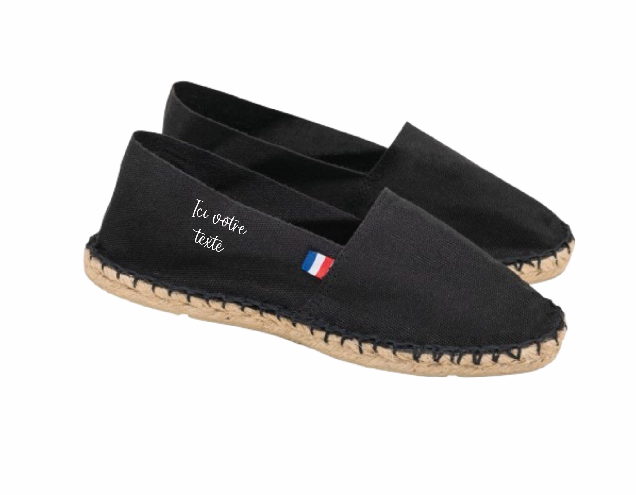 Cadeau personnalisé - Espadrille Française - Espadrille mixte - Cadeau homme ou femme, fête des mères, fêtes des pères, anniversaire — espadrille française