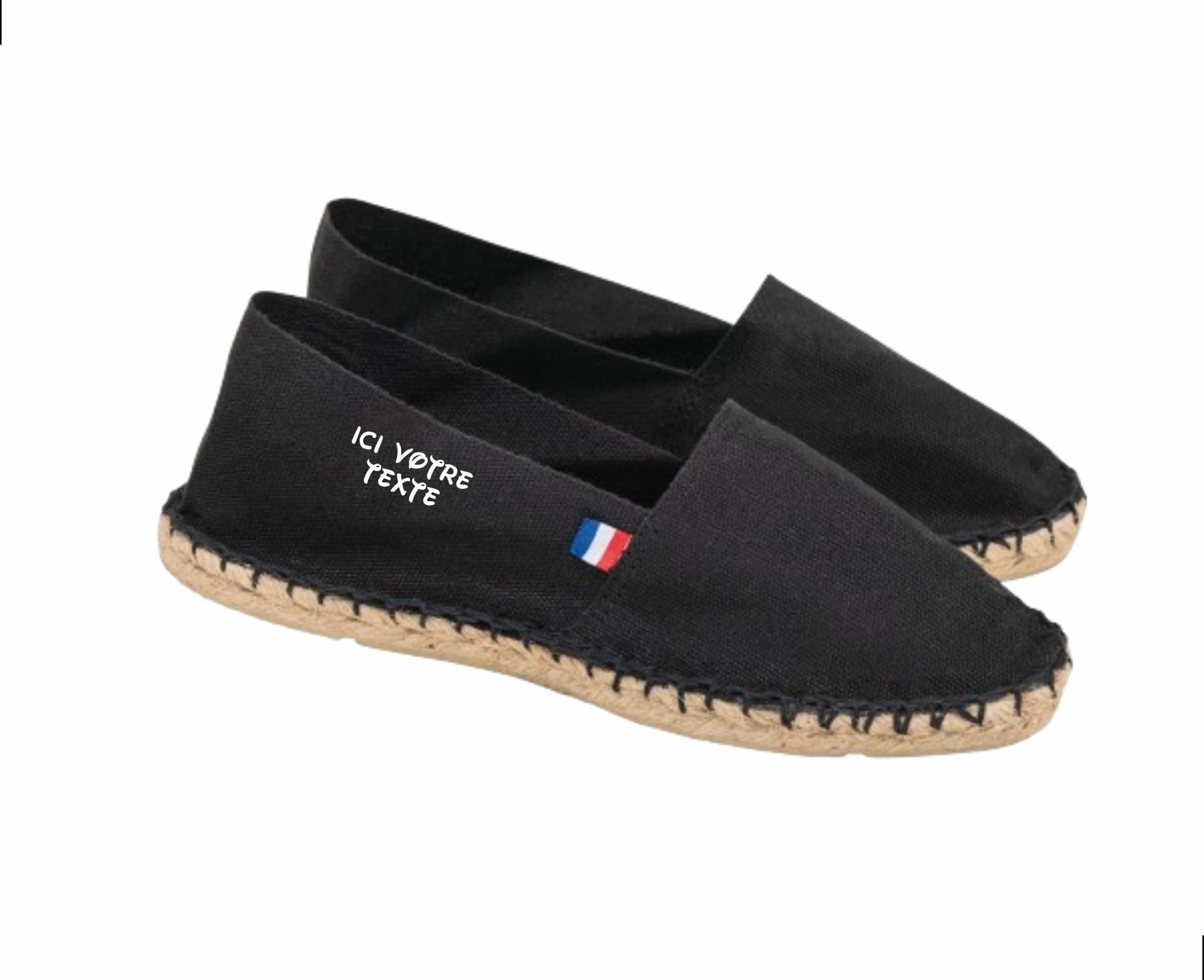 Cadeau personnalisé - Espadrille Française - Espadrille mixte - Cadeau homme ou femme, fête des mères, fêtes des pères, anniversaire — idée cadeau personnalisé