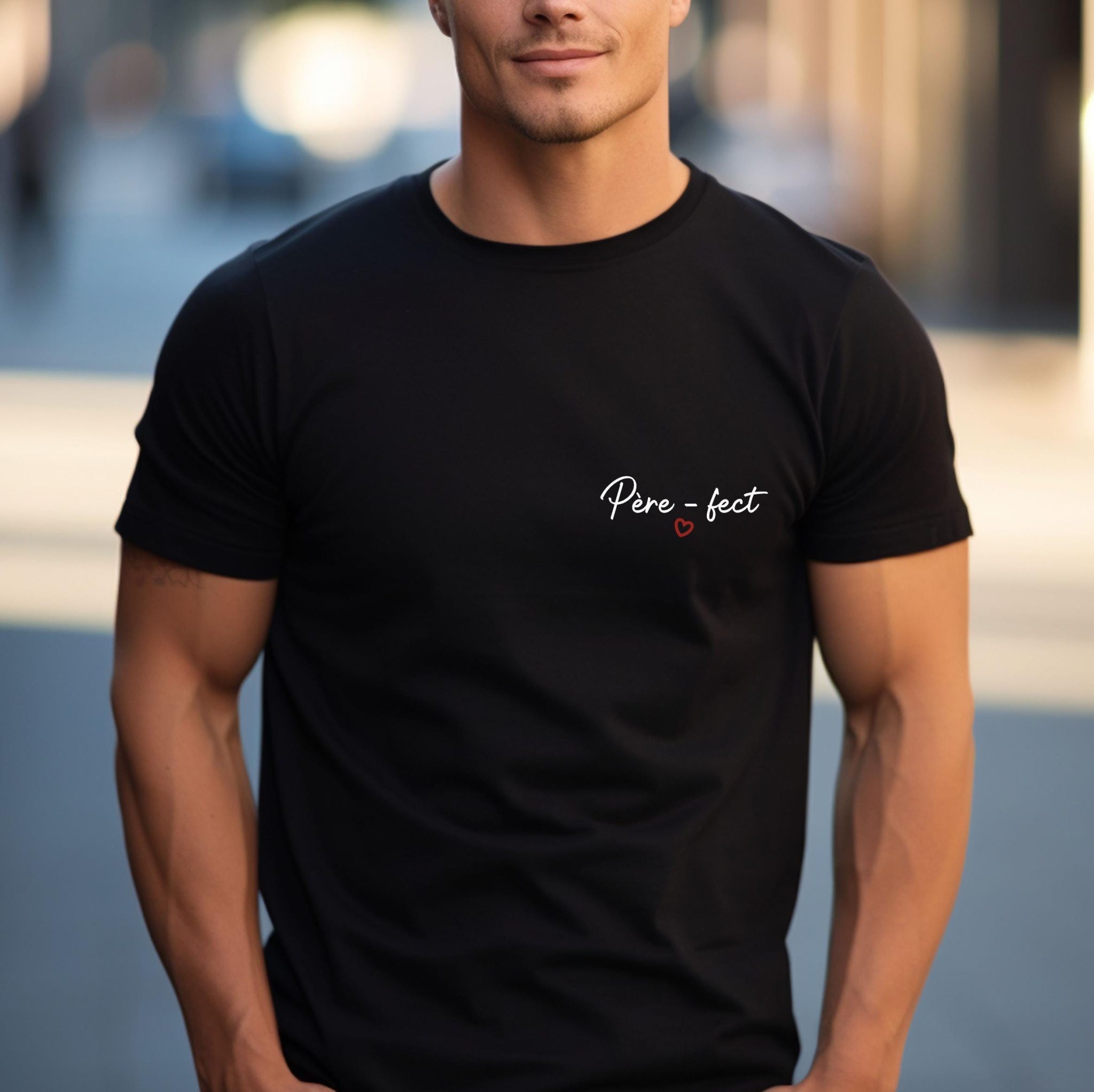 T-shirt père fect - Fête des pères - anniversaire papa- Noël papa - cadeau personnalisé papa, t-shirt papa, idée cadeau fête des pères — Cadeau papa