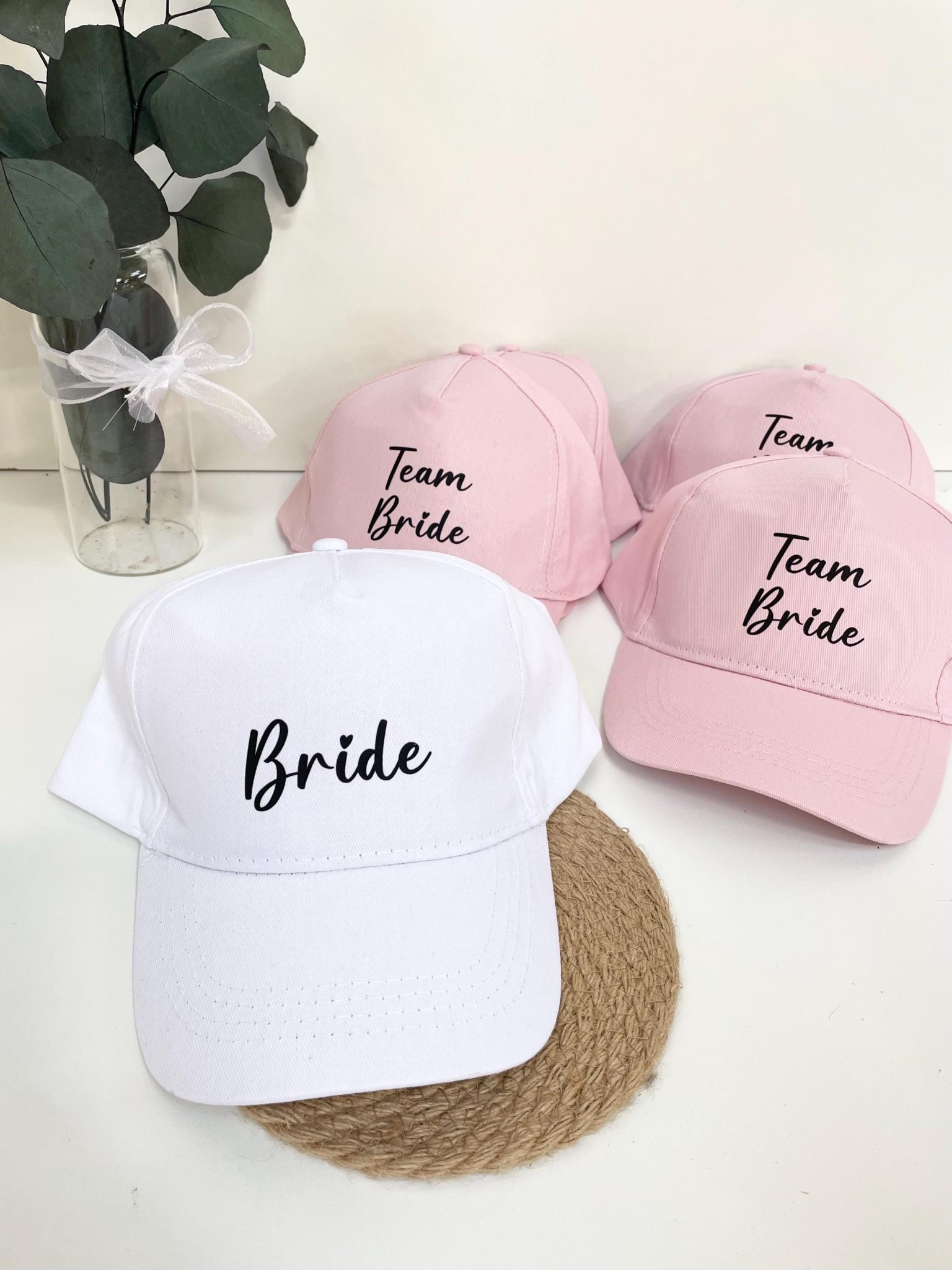 Casquette EVJF Personnalisée - Bride / Team bride, Cadeau evjf, Cadeau mariage, Casquette personnalisé mariée, Casquette Team mariée — Team bride casquette