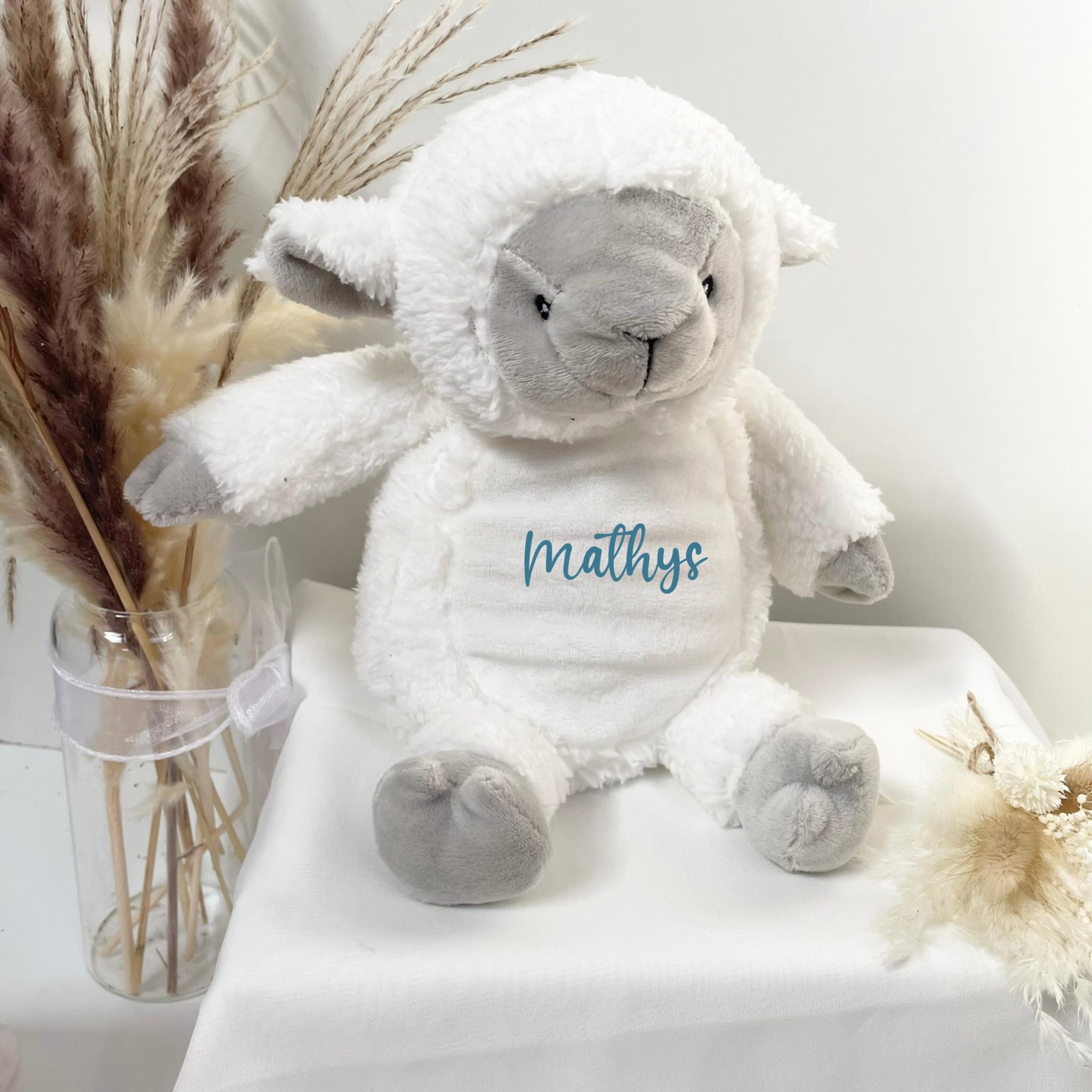 Peluche enfant personnalisé prénom - peluche personnalisé bébé, doudou enfant, cadeau de naissance, cadeau anniversaire enfant, cadeau 1 an — Peluche personnalisé