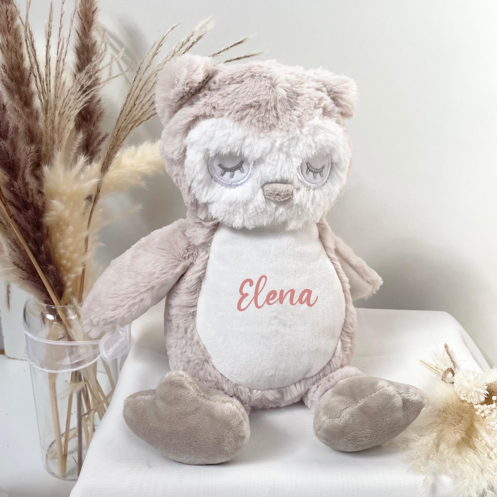 Peluche enfant personnalisé prénom - peluche personnalisé bébé, doudou enfant, cadeau de naissance, cadeau anniversaire enfant, cadeau 1 an — doudou personnalisé
