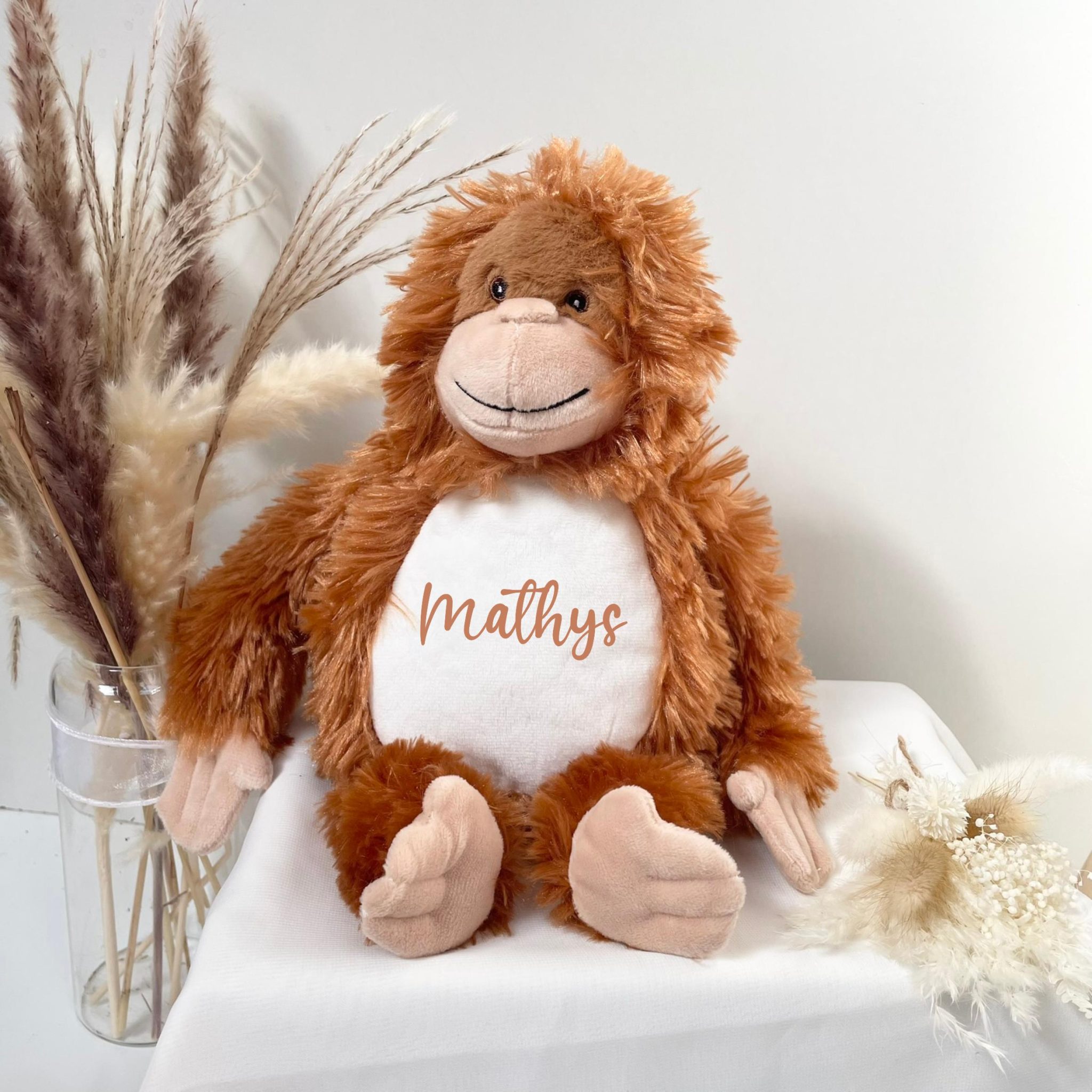 Peluche enfant personnalisé prénom - peluche personnalisé bébé, doudou enfant, cadeau de naissance, cadeau anniversaire enfant, cadeau 1 an — cadeau 2 ans enfant
