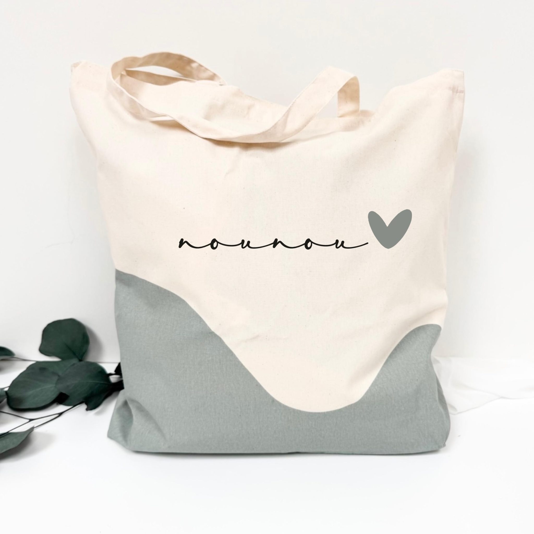 Tote bag "Nounou", cadeau remerciement, cadeau nounou, idée cadeau nounou, sac personnalisé, anniversaire nounou, cadeau noël nounou — tote bag perosnnalisé