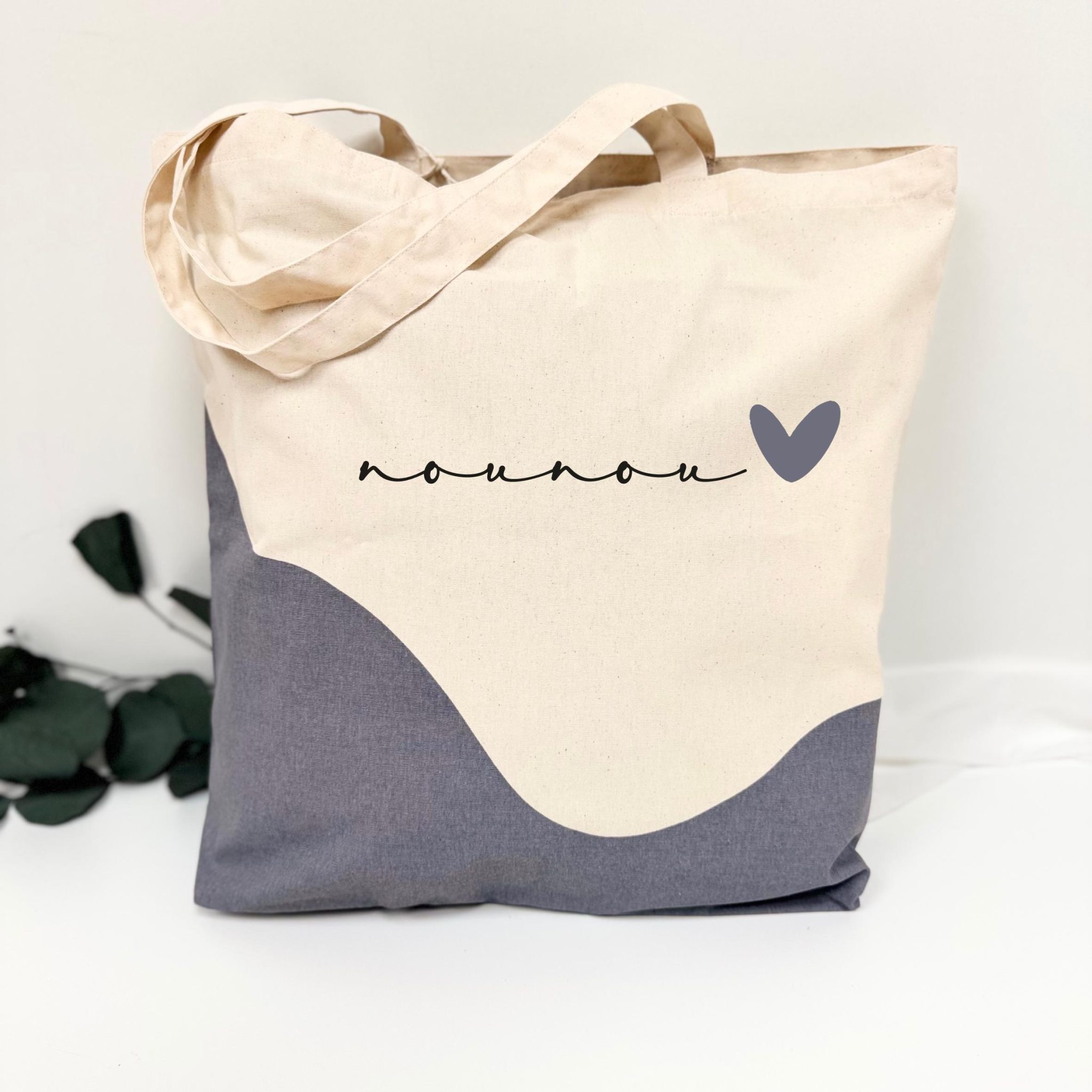 Tote bag "Nounou", cadeau remerciement, cadeau nounou, idée cadeau nounou, sac personnalisé, anniversaire nounou, cadeau noël nounou — Fête des mères