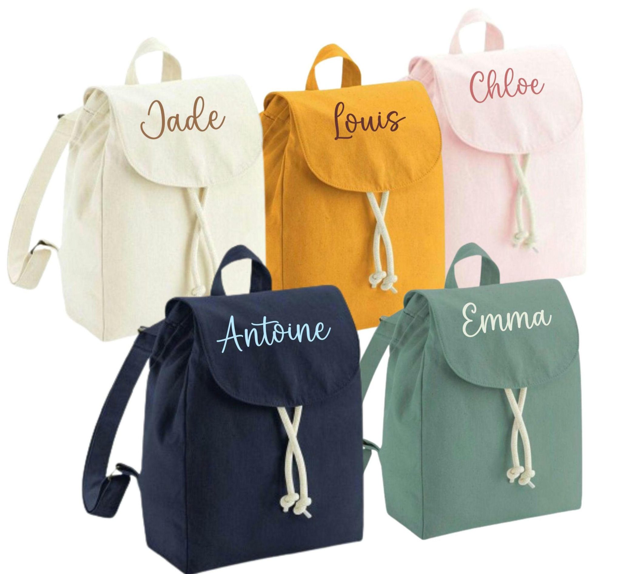 Sac personnalisé maternelle , sac école fille prénom, sac crèche enfant, sac personnalisé enfant, cartable enfant, sac cadeau enfant. — sac à dos crèche