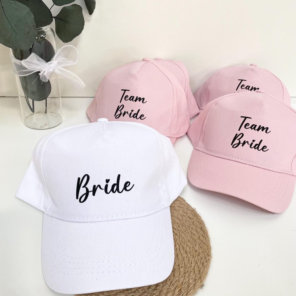 Casquette EVJF - casquette Bride / Team bride, accessoire evjf, Cadeau mariage, Casquette personnalisé mariée, bachelorette party, casquette