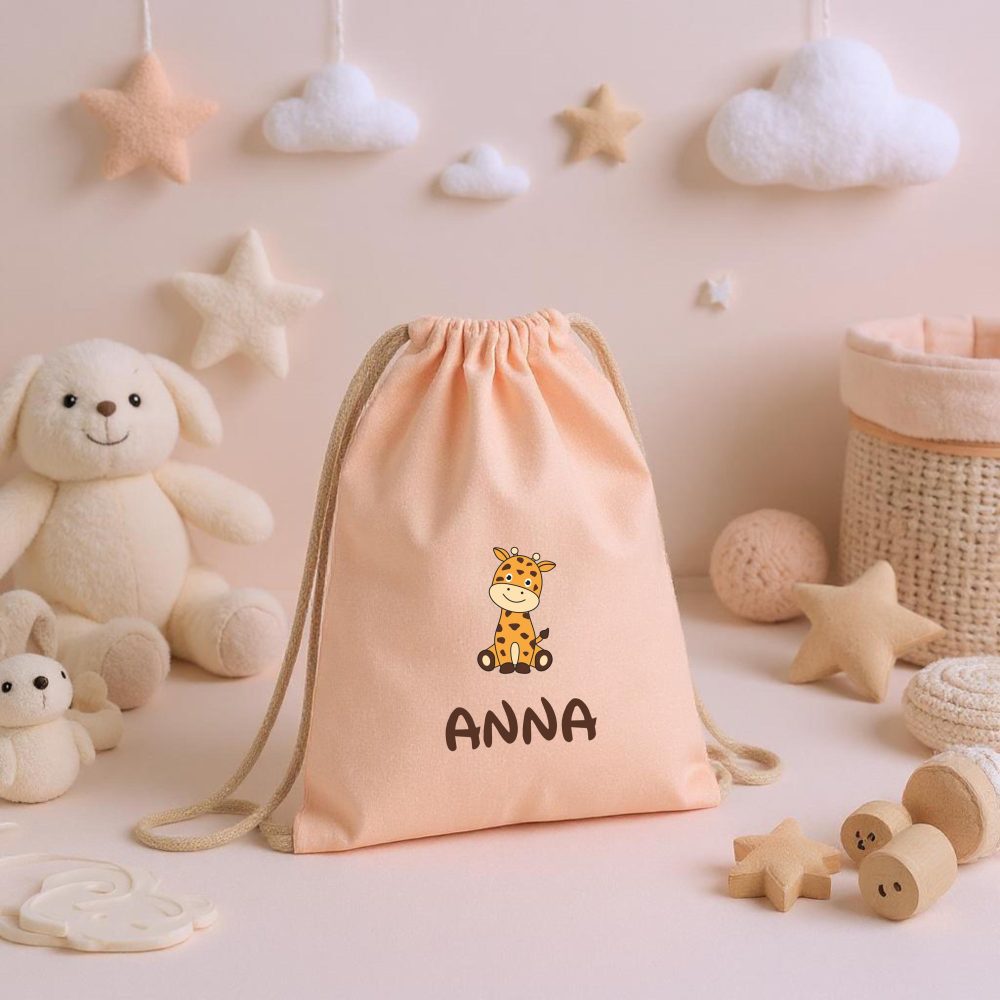 Petit sac à dos enfant à personnaliser, sac cordelette enfant, sac à doudou, sac crèche , sac maternelle, sac sport, sac vêtement rechange