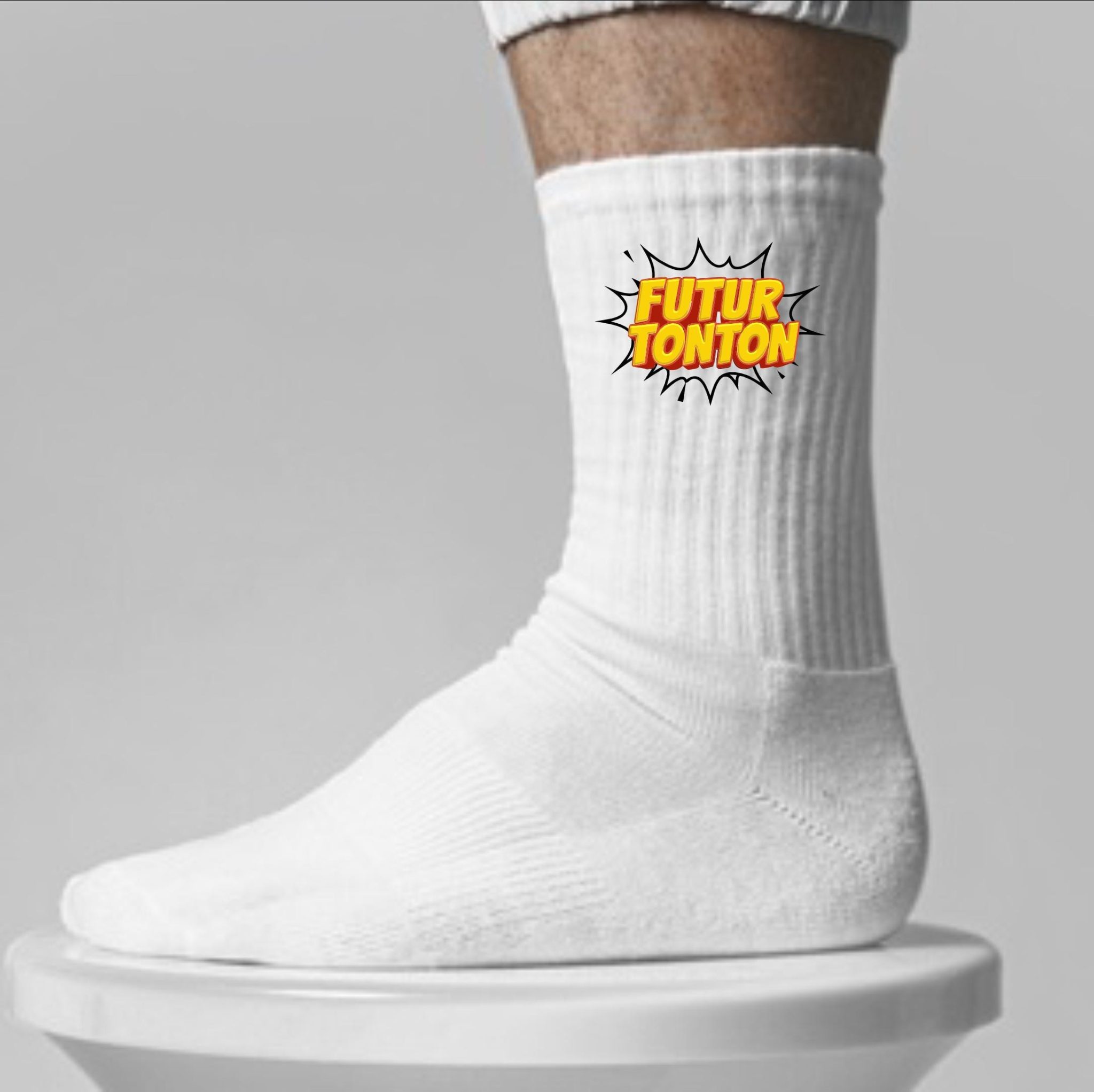 Chaussette annonce grossesse, chaussettes personnalisées Futur Tonton, Futur Papi, Futur Papa, Futur Grand Frère, Future Grande Soeur