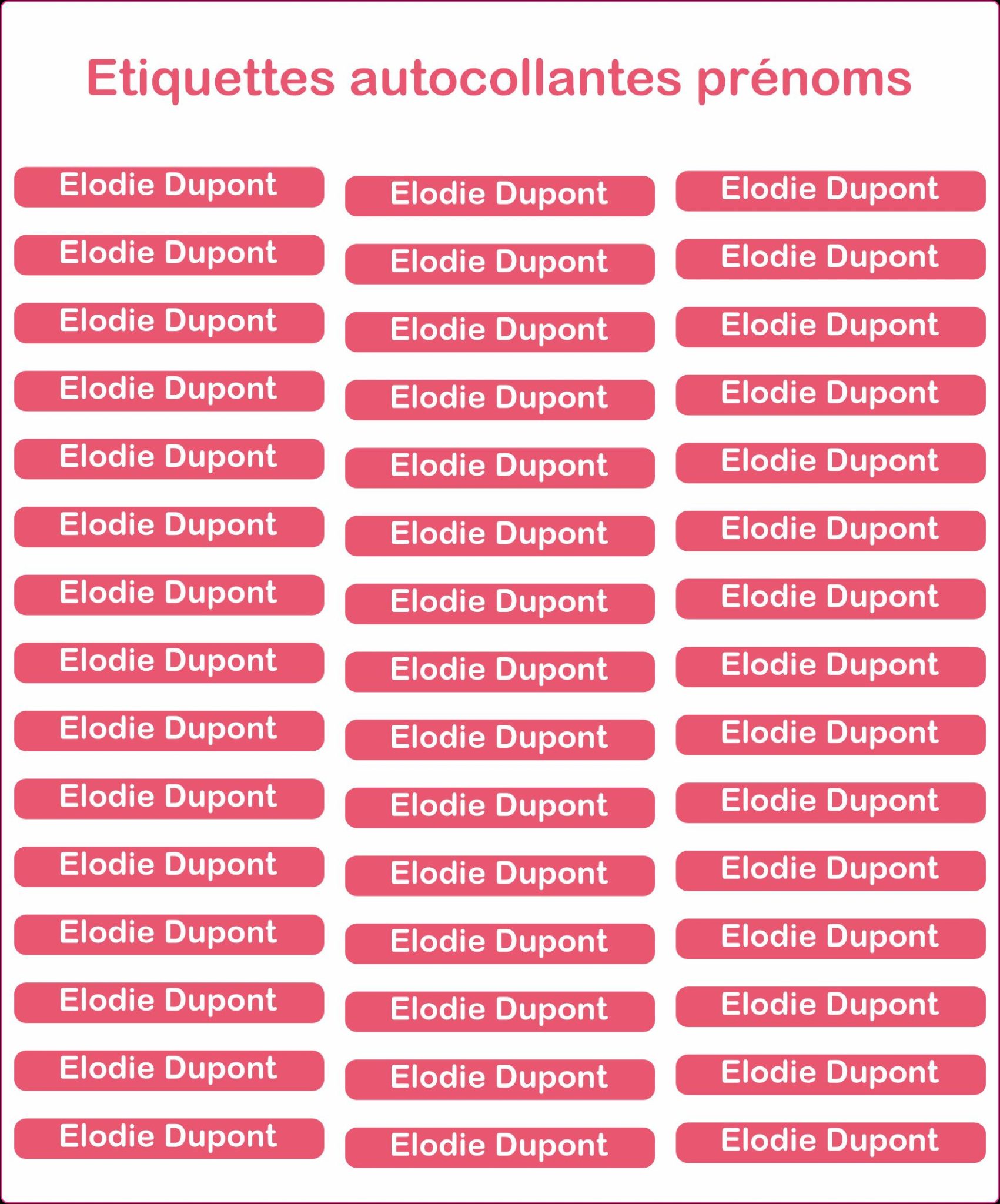 Étiquettes autocollantes et thermocollantes objet et vêtement - étiquettes personnalisé, étiquettes prénom vêtement, étiquettes enfant école — étiquettes autocollantes