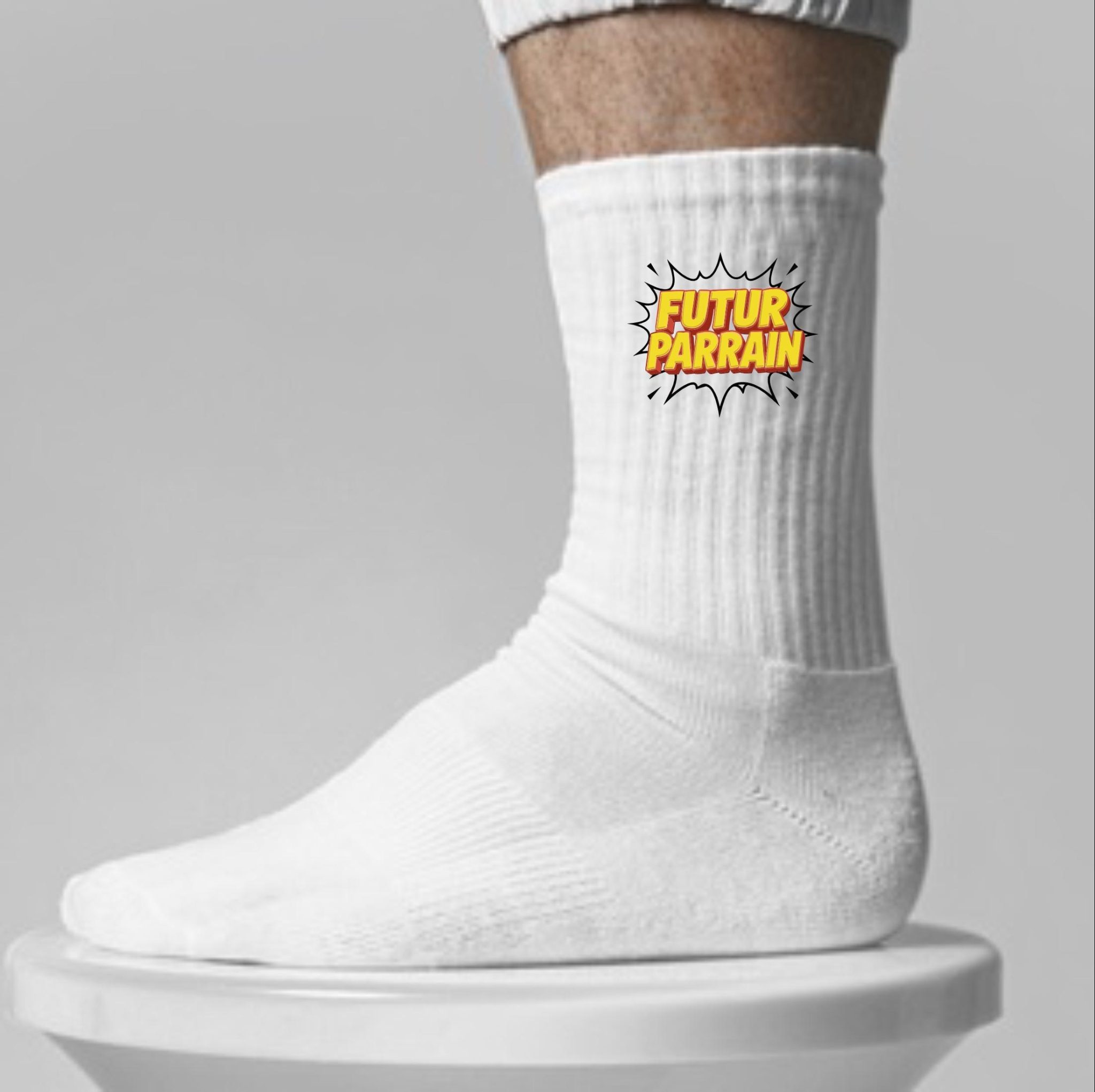 Chaussette annonce grossesse, chaussettes personnalisées Futur Tonton, Futur Papi, Futur Papa, Futur Grand Frère, Future Grande Soeur — chaussette tonton