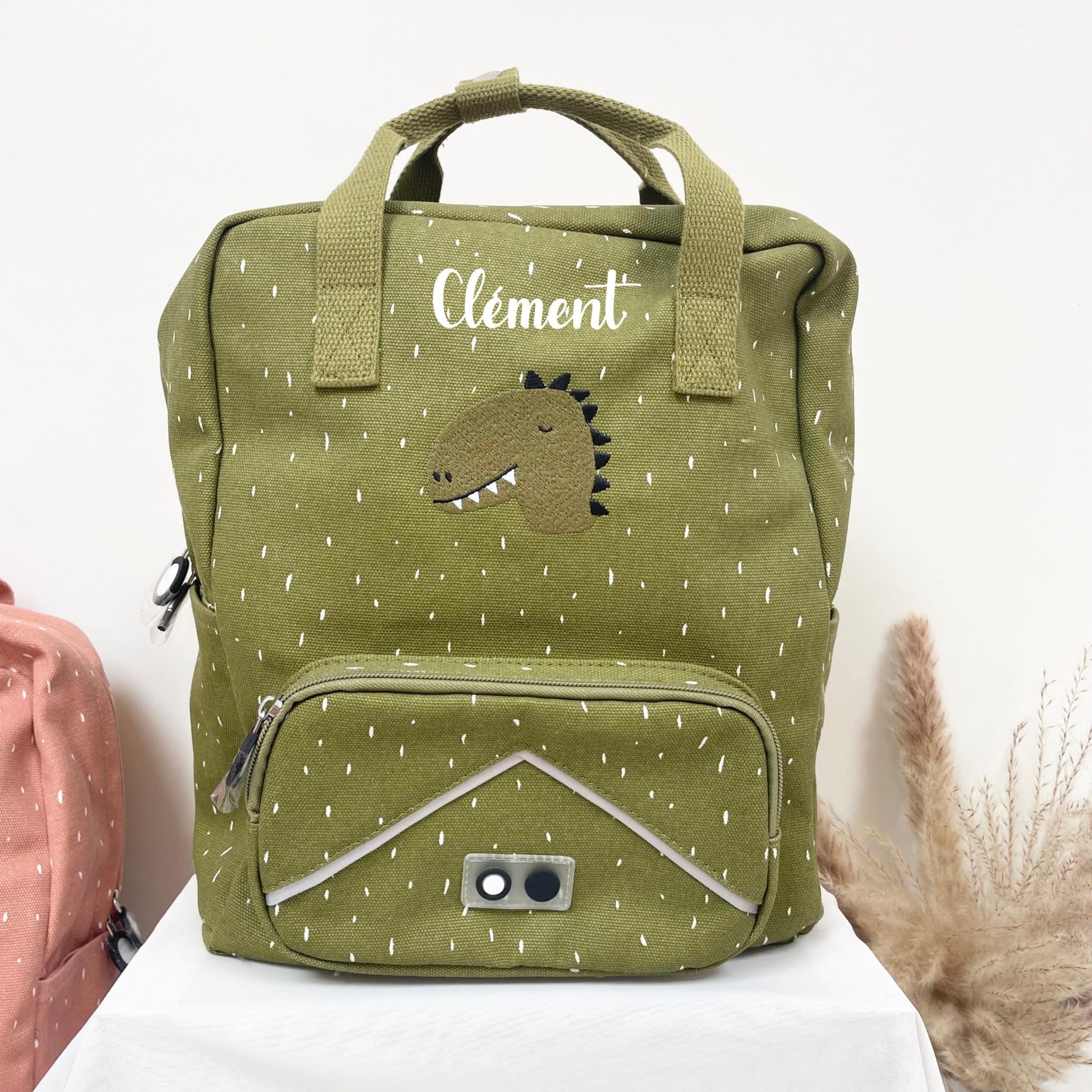 Sac à dos enfant grand format A4 école, sac personnalisé prénom, sac rentrée scolaire, sac à dos école enfant personnalisé, cartable animaux — sac personnalisé enfant