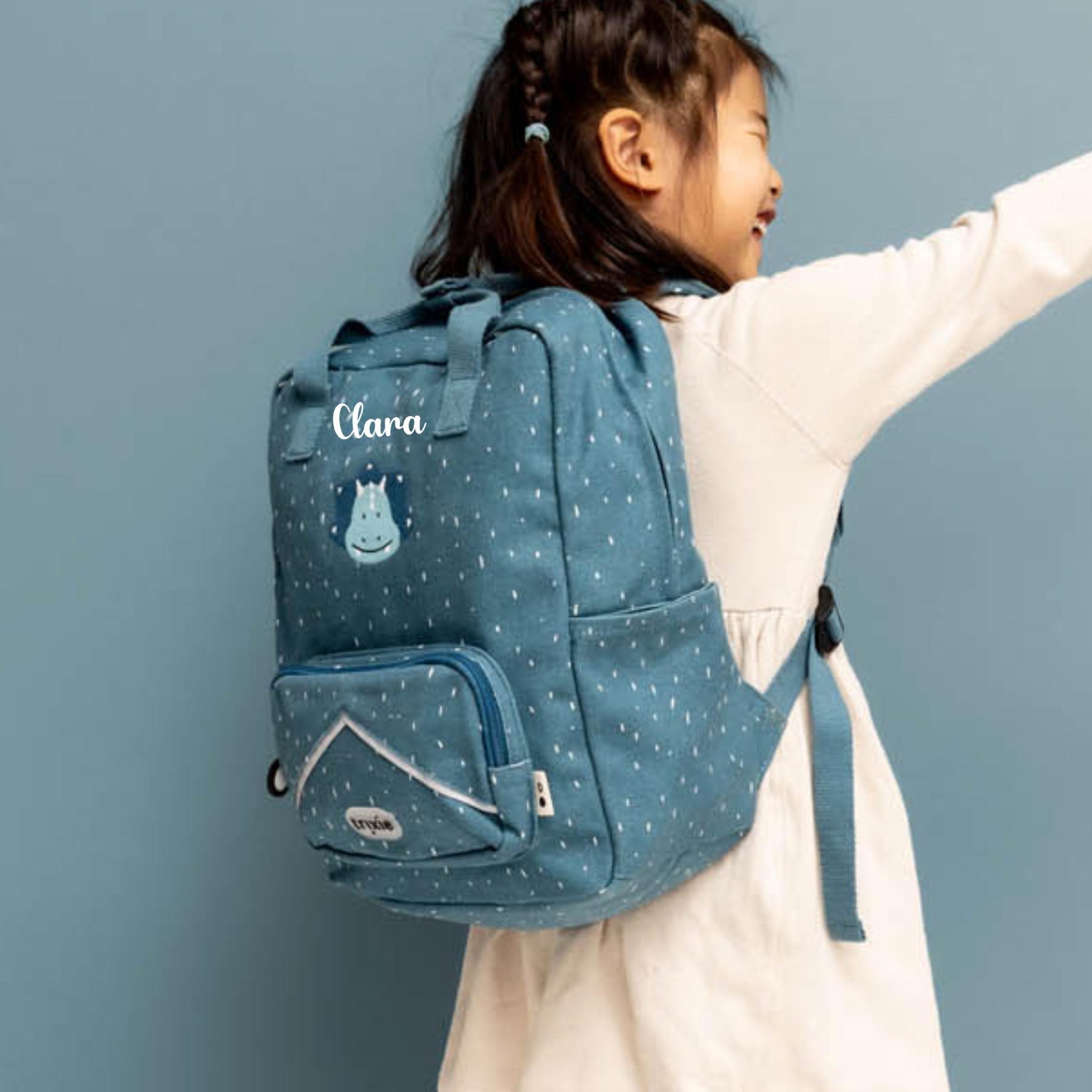 Sac à dos enfant école grand format A4, sac prénom personnalisé, sac rentrée scolaire, sac à dos école enfant, cartable personnalisé animaux — grand sac a dos enfant