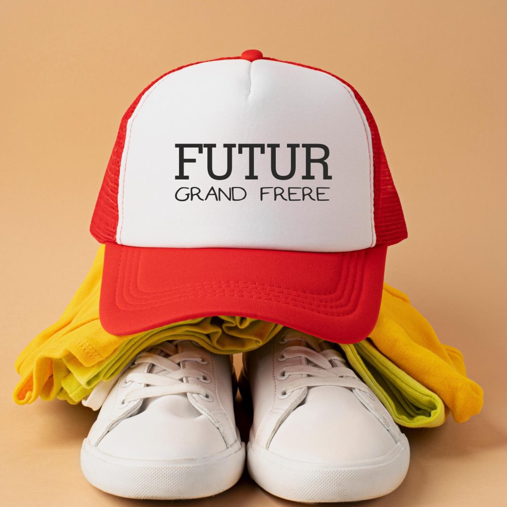 Annonce grossesse casquette enfant futur grand frère - Casquette future grande sœur