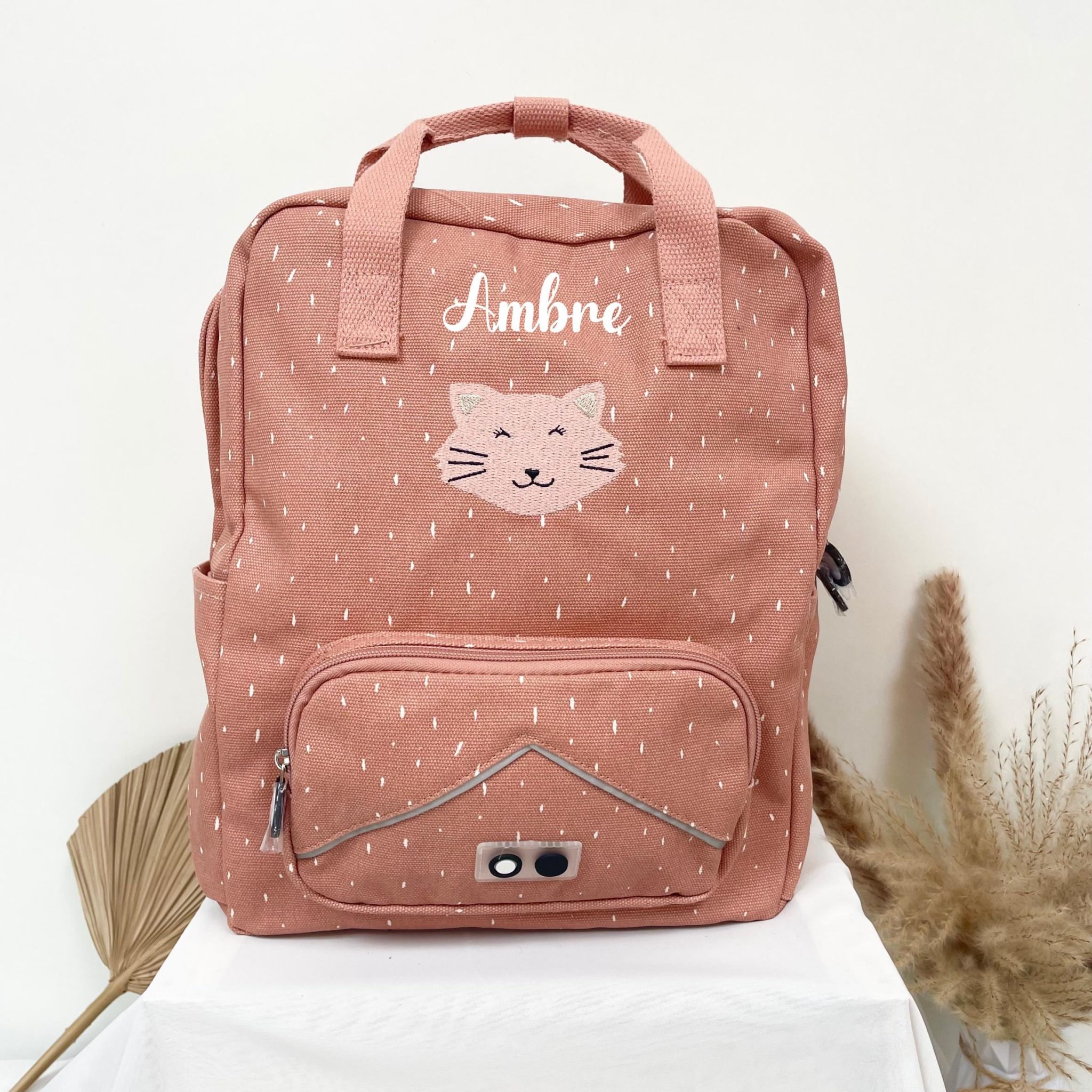 Sac à dos enfant grand format A4 école, sac personnalisé prénom, sac rentrée scolaire, sac à dos école enfant personnalisé, cartable animaux — sac à dos primaire enfant