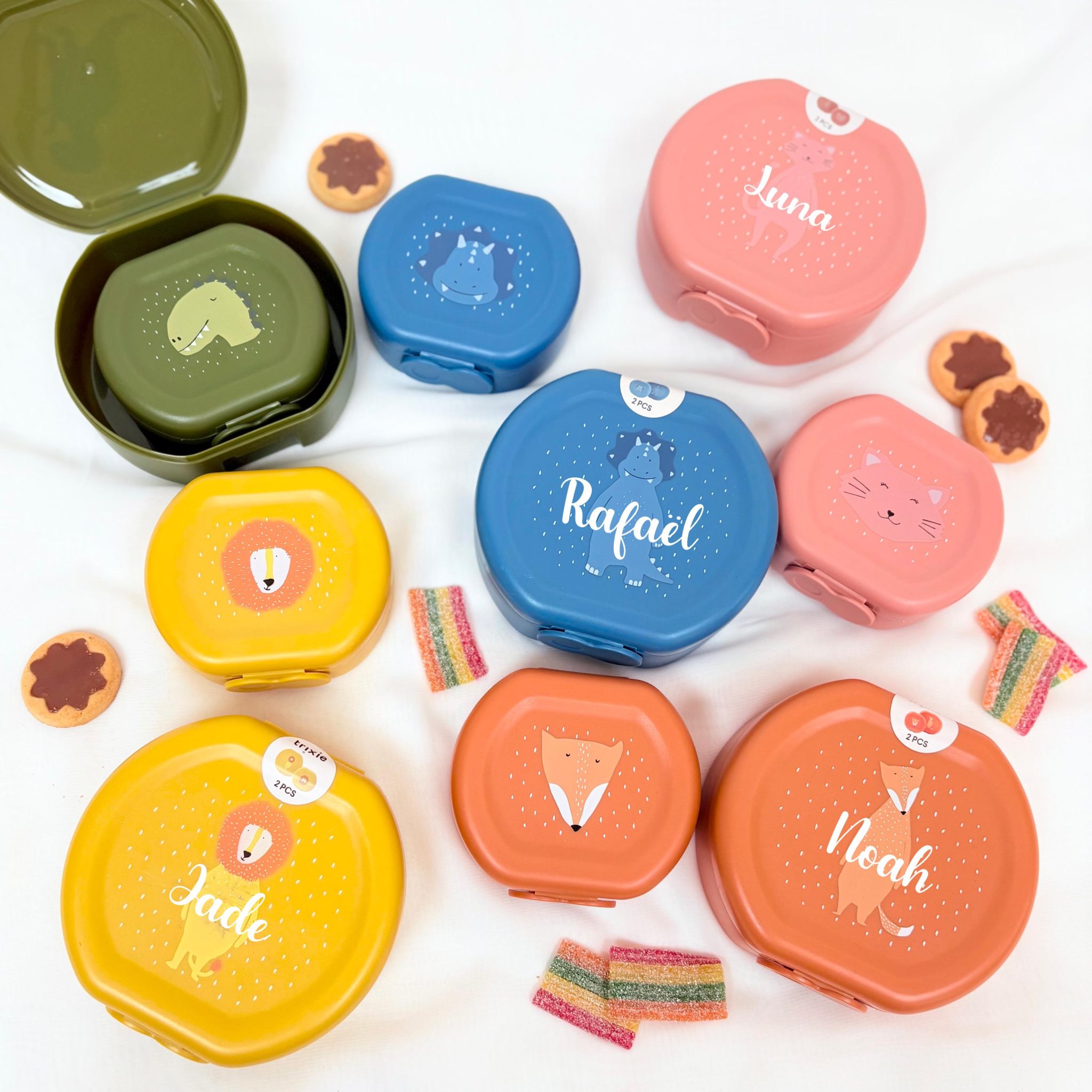 Boîte à goûter personnalisé enfant, goûter école enfant, pique nique, sortie scolaire, lunchbox enfant prénom, boîte gouter centre aéré
