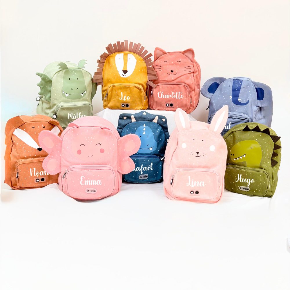 Sac à Dos Personnalisé Enfant Animaux - sac école prénom, sac à dos enfant personnalisé, rentrée scolaire enfant, sac enfant crèche nounou