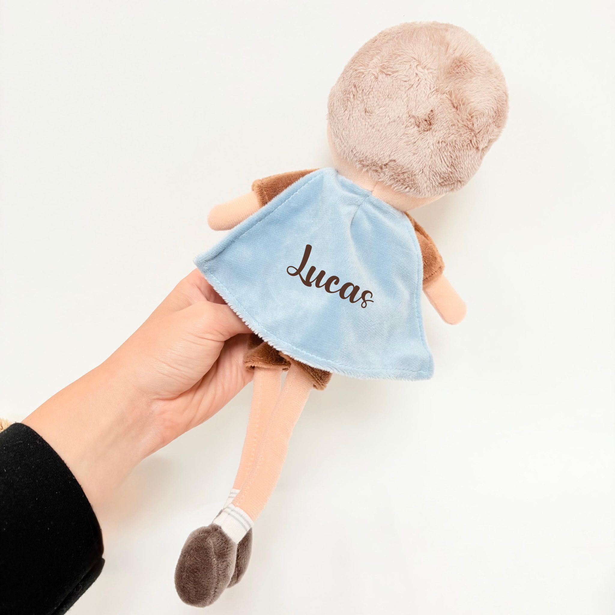 Peluche personnalisée, enfant poupée enfant prénom, Peluche fille personnalisée, cadeau enfant cadeau bébé prénom, cadeau naissance garçon — Doudou fille personnalisé
