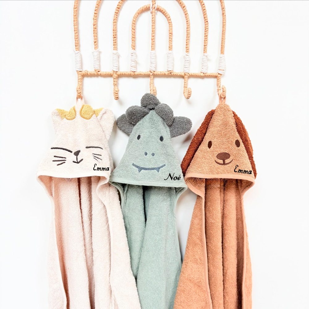Sortie de bain personnalisée enfant - Serviette de bain enfant, cape de bain bébé, cadeau de naissance, anniversaire, noël bébé