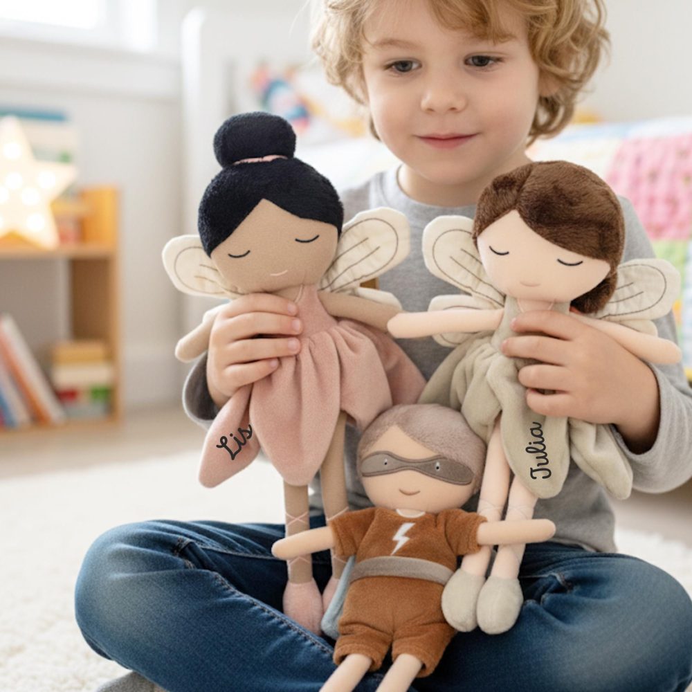 Peluche danseuse personnalisée, poupée enfant prénom, Peluche fille personnalisée, cadeau enfant cadeau bébé prénom, cadeau naissance fille