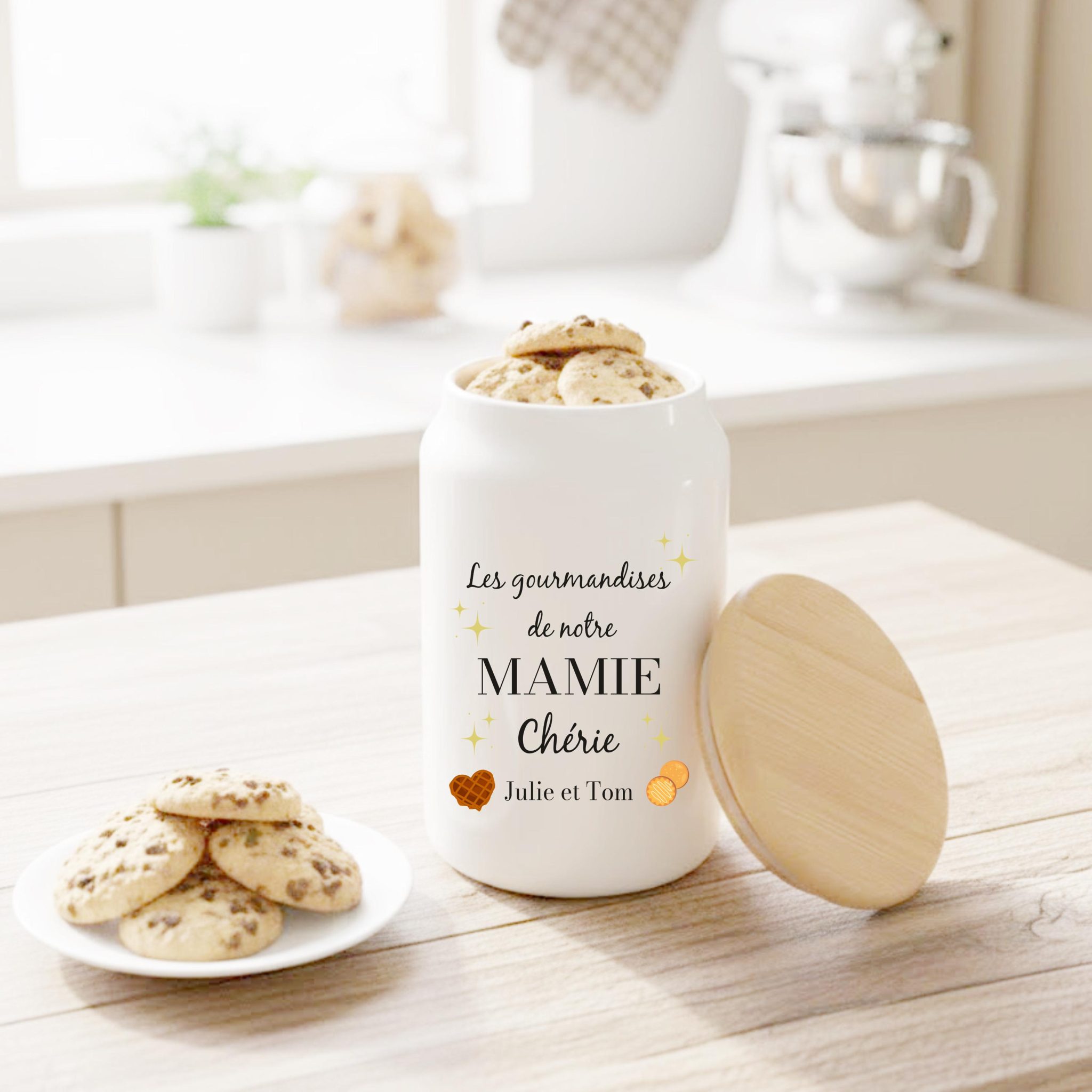 Pot à gâteaux Maîtresse, Cadeau personnalisé Maîtresse, cadeau fin d'année maîtresse, idée cadeau remerciement atsem et nounou — idée cadeau personnalisé noël